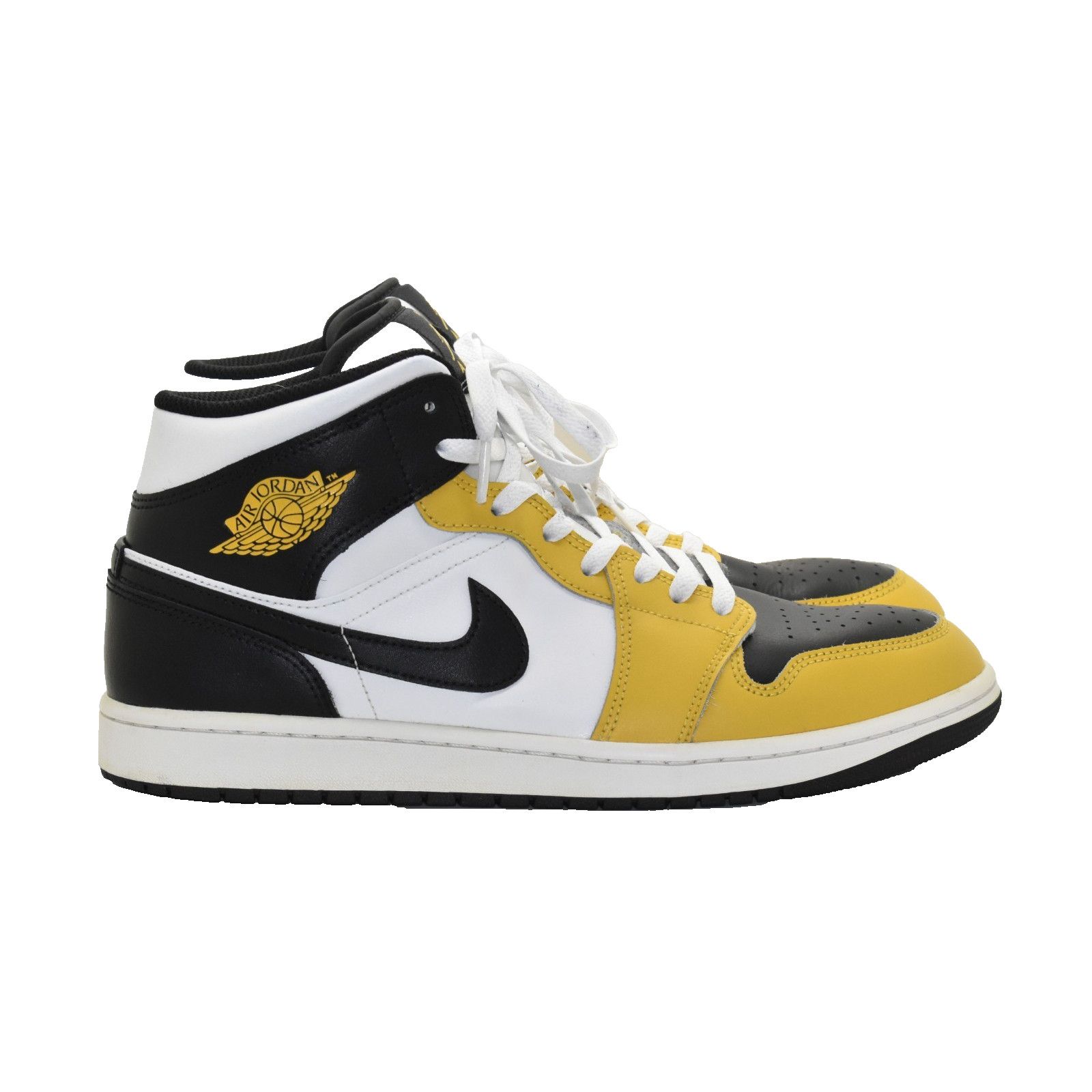 Nike NIKE AIR JORDAN 1 Mid Yellow Ochre Shoes DQ8426-701 Sz 11.5 Size US 11.5 / EU 44-45 - 2 Thumbnail