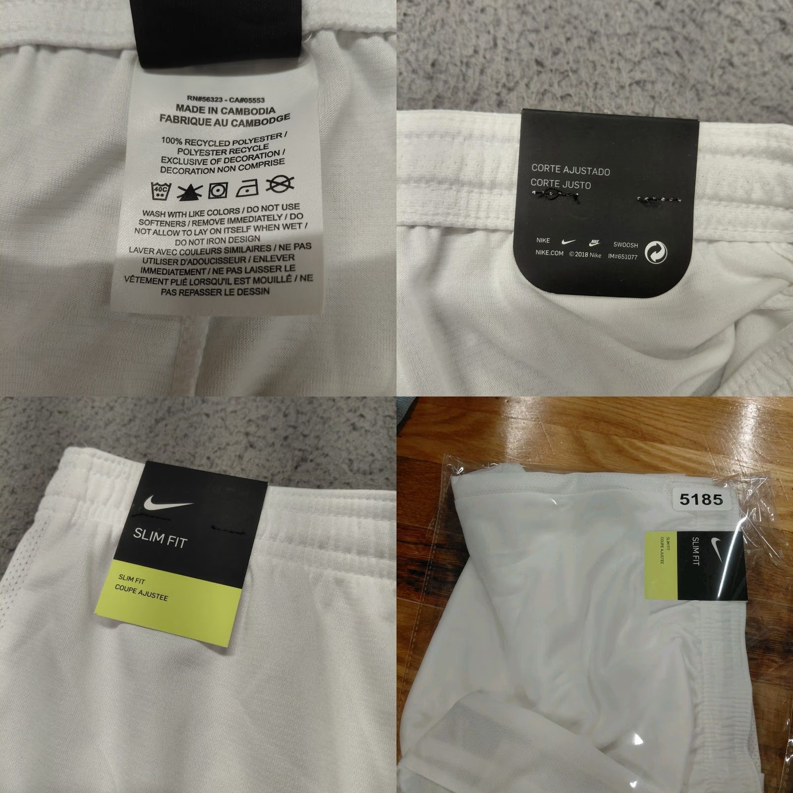 Nike Nike Dri Fit Academy Football Soccer Shorts Men XXL White AJ9994-101 New Size US 39 - 9 Thumbnail