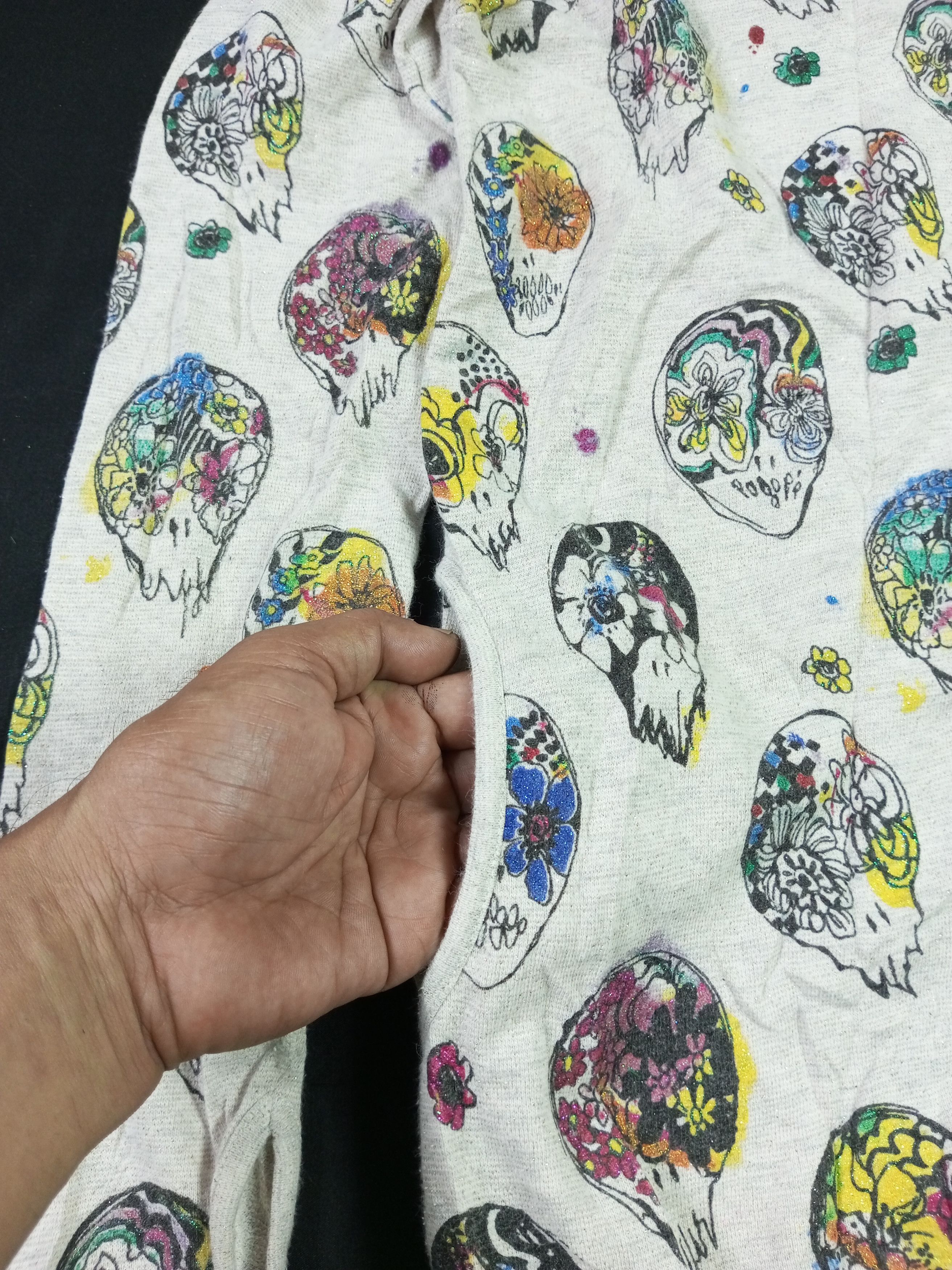 Japanese Brand Fur Hoodie All Over Skull Print Ifsixwasnine Igb Style Size US M / EU 48-50 / 2 - 4 Thumbnail