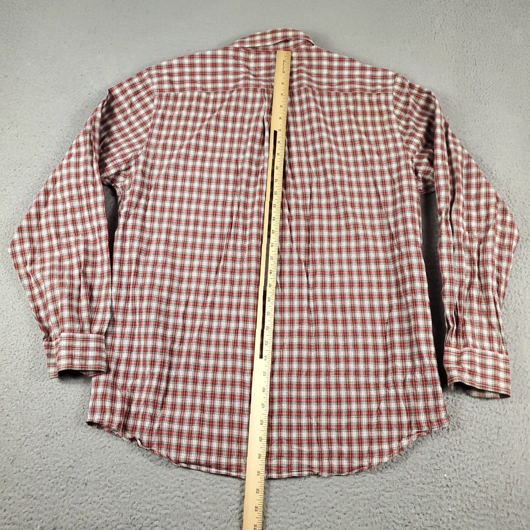 Tommy Hilfiger Tommy Hilfiger Red Plaid Button-Up Shirt Mens Large Long Sleeve Casual Size US L / EU 52-54 / 3 - 5 Thumbnail