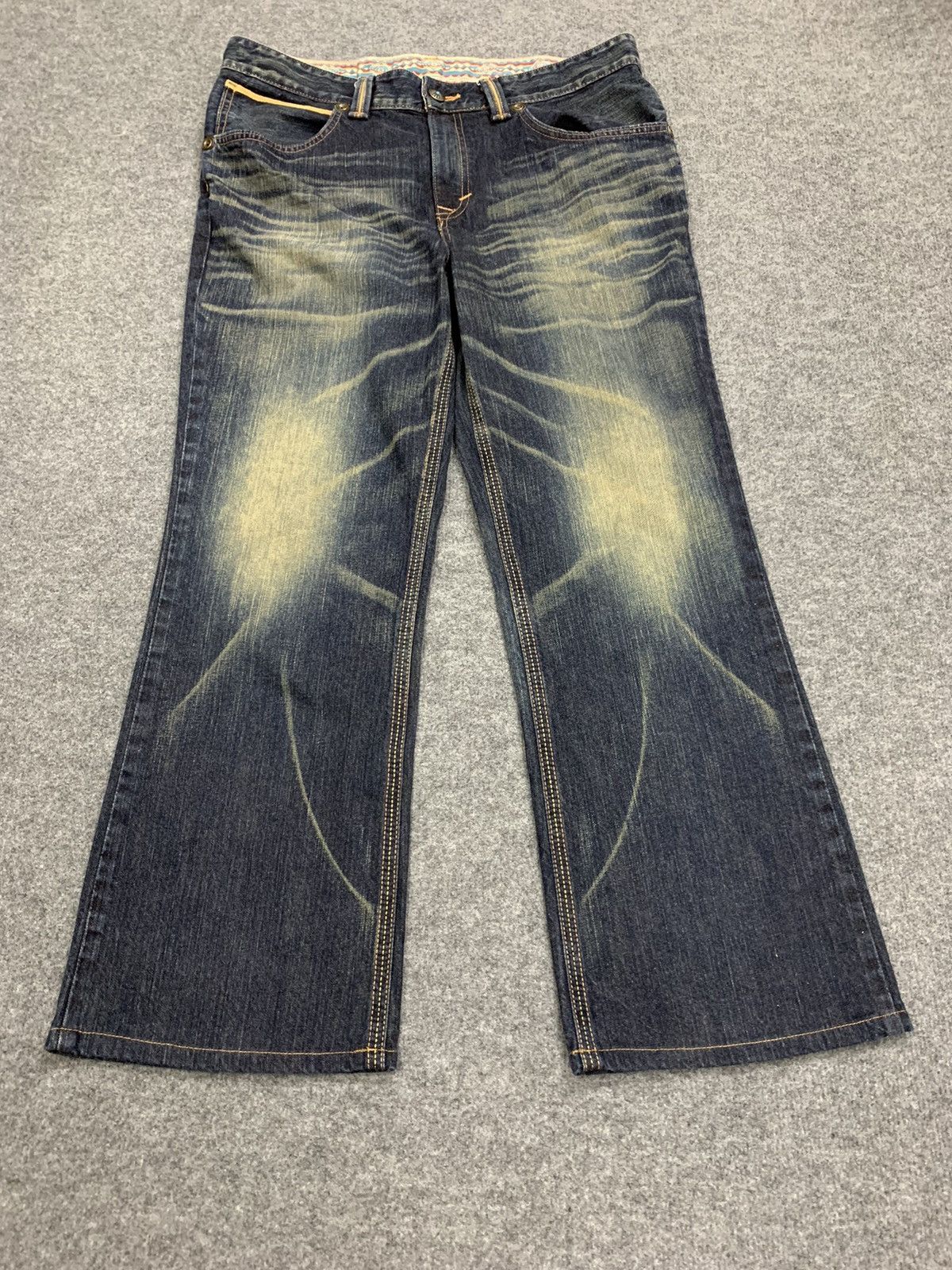 Edwin Edwin Vintage XV Flare Denim - Sun Faded Wash. Size US 38 / EU 54 - 3 Thumbnail