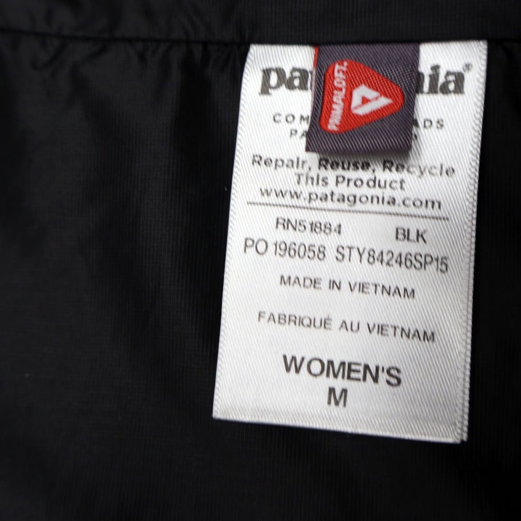 Patagonia Patagonia Nano Puff Vest Women M Black Quilted Primaloft Zip Logo All Seasons Sleeveless Size M / US 6-8 / IT 42-44 - 6 Thumbnail