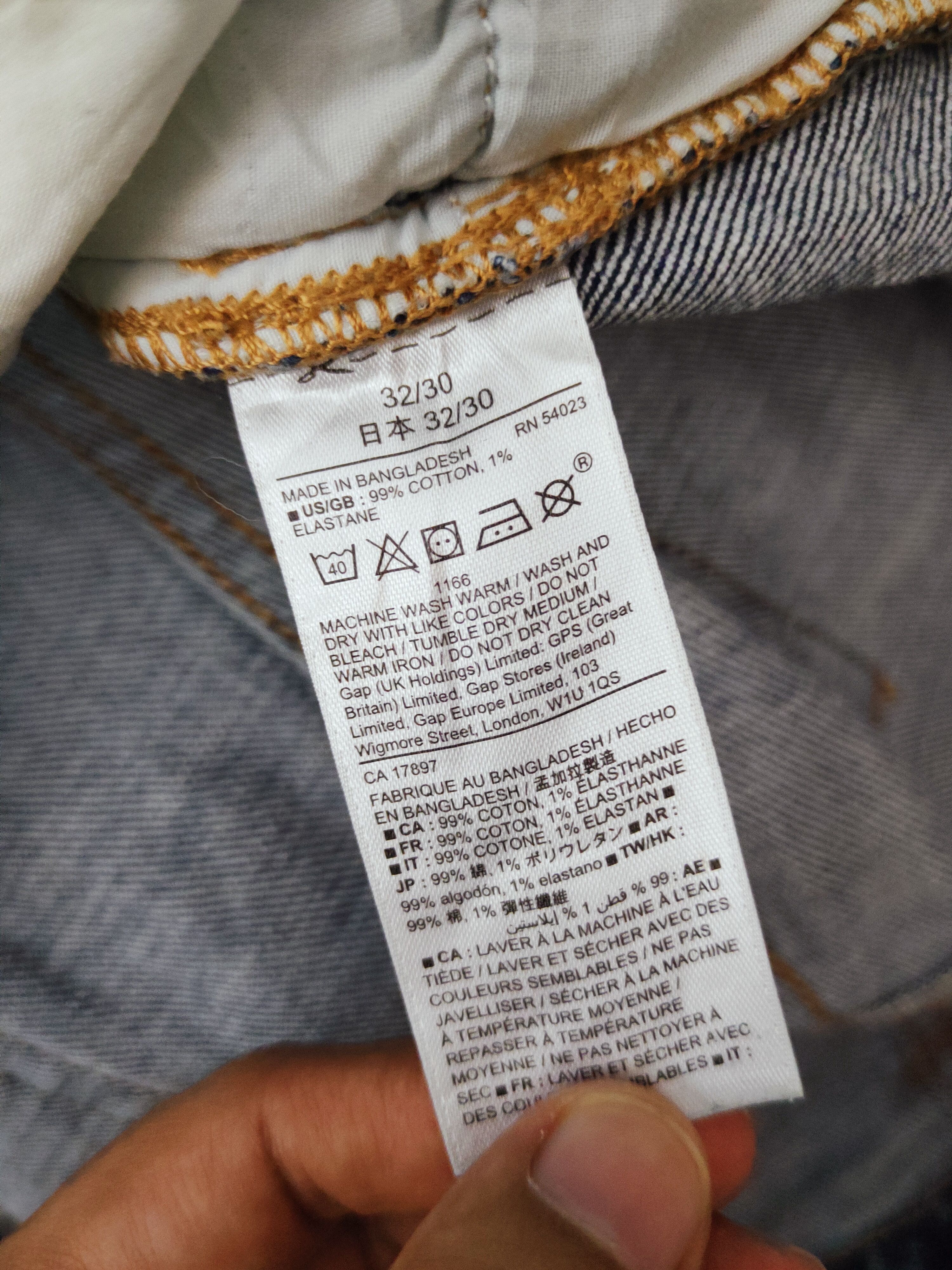 Gap Gap Blue Distressed Ripped Jeans #S2719 Size US 33 - 15 Thumbnail