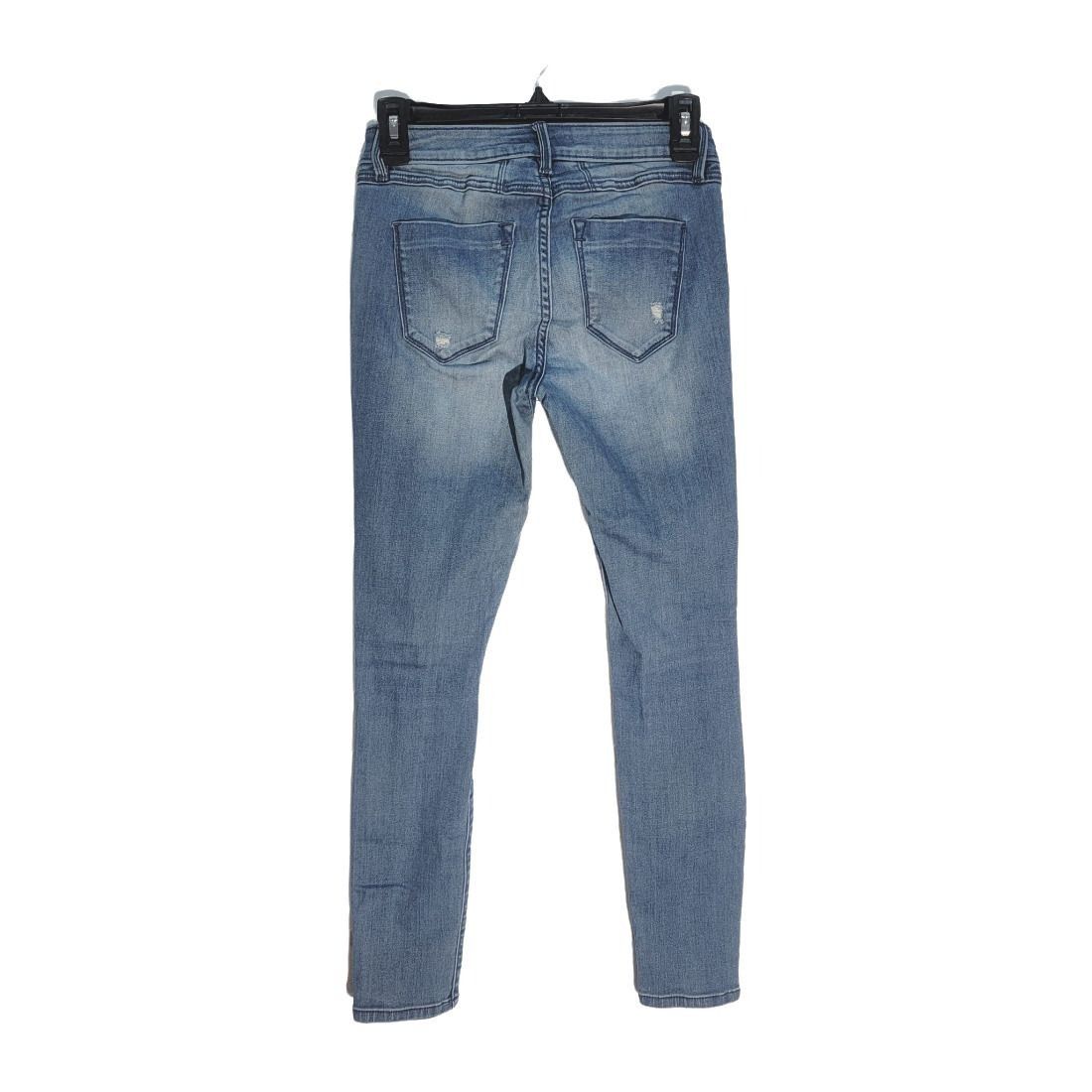 Bebe ❤️❤️BEBE Women Mid Rise Skinny Jeans Size 26 Patched Ripped Size 26" / US 2 / IT 38 - 3 Thumbnail