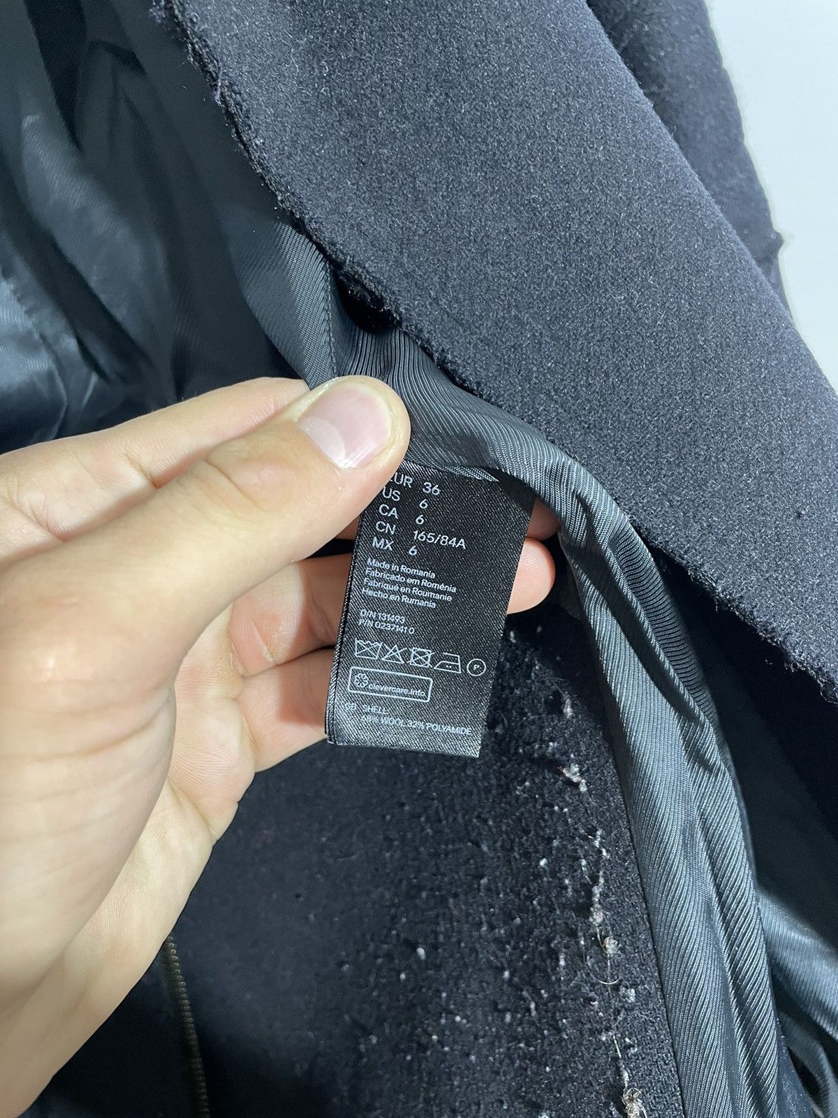 Alexander Wang × H&M Alexander Wang x H&M wool biker jacket Size M / US 6-8 / IT 42-44 - 14 Thumbnail