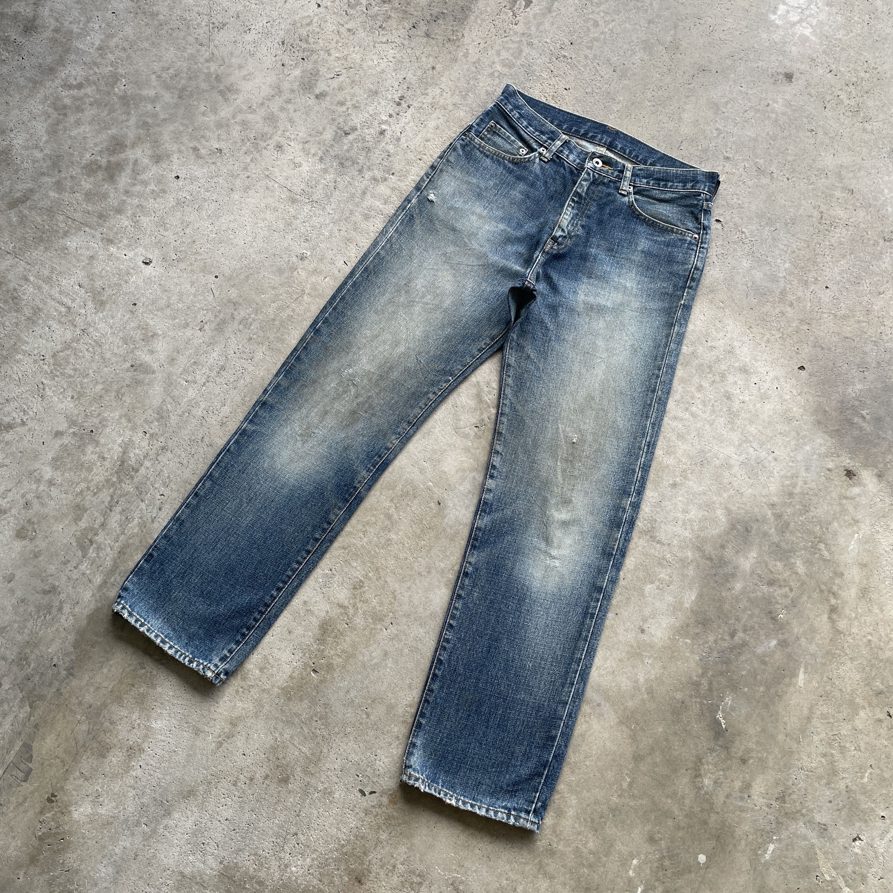 Japanese Brand Vintage Japanese MudWash Denim Faded Jeans Pants W30x30 Size US 30 / EU 46 - 1 Thumbnail