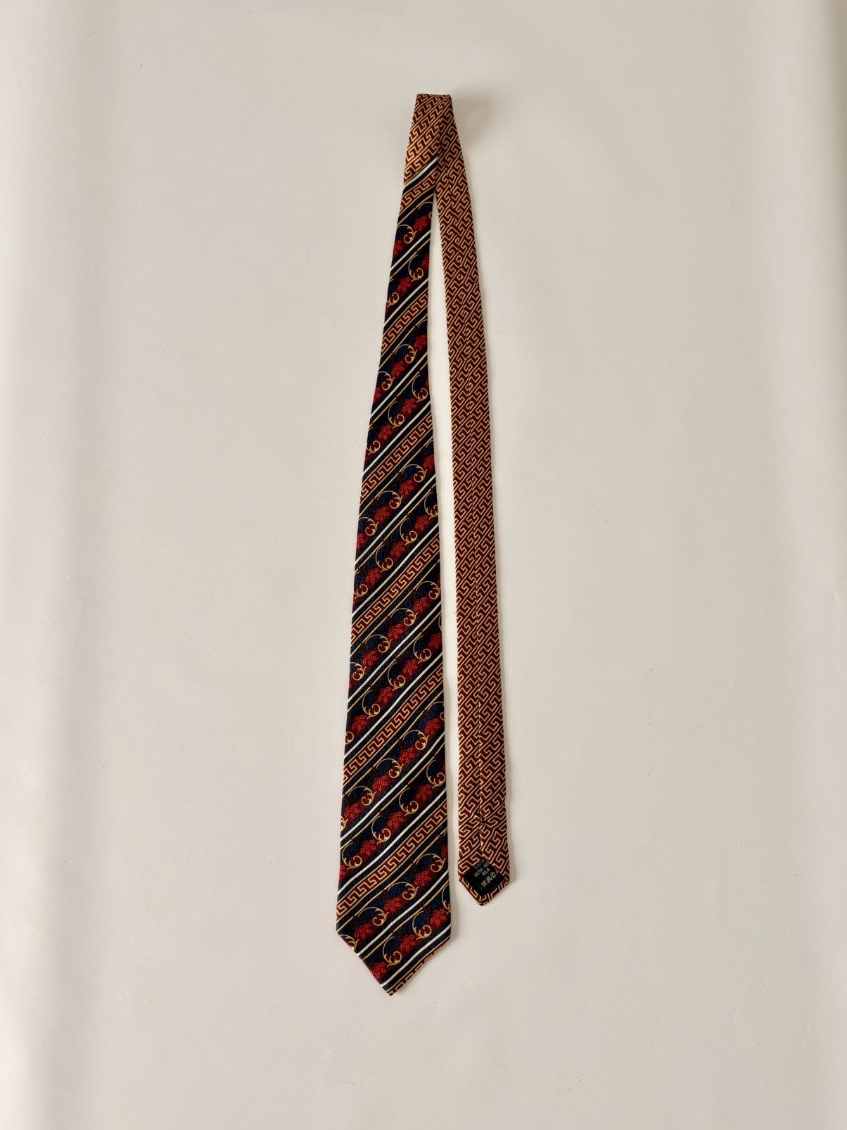 Versus Versace VERSACE MONOGRAMED MEDUSA BLUE NECKTIE SILK TIE ITALY Size ONE SIZE - 7 Thumbnail