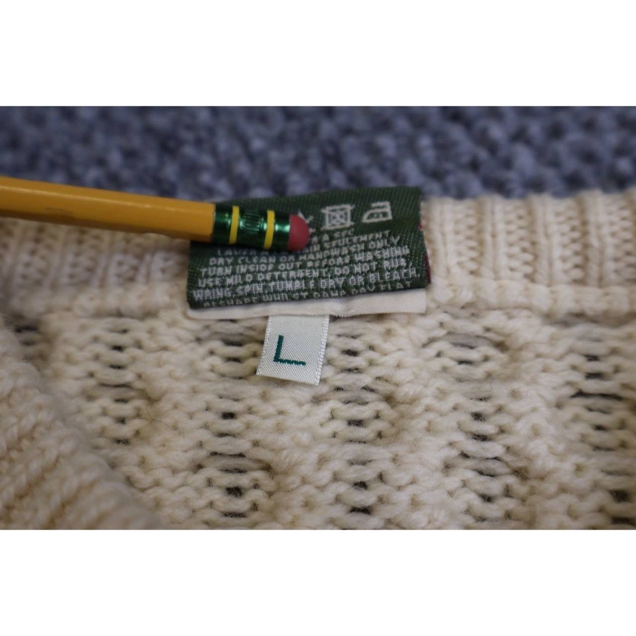 Carraig Donn Carraig Donn Women's Sweater Large Cableknit Chunky Size L / US 10 / IT 46 - 3 Thumbnail