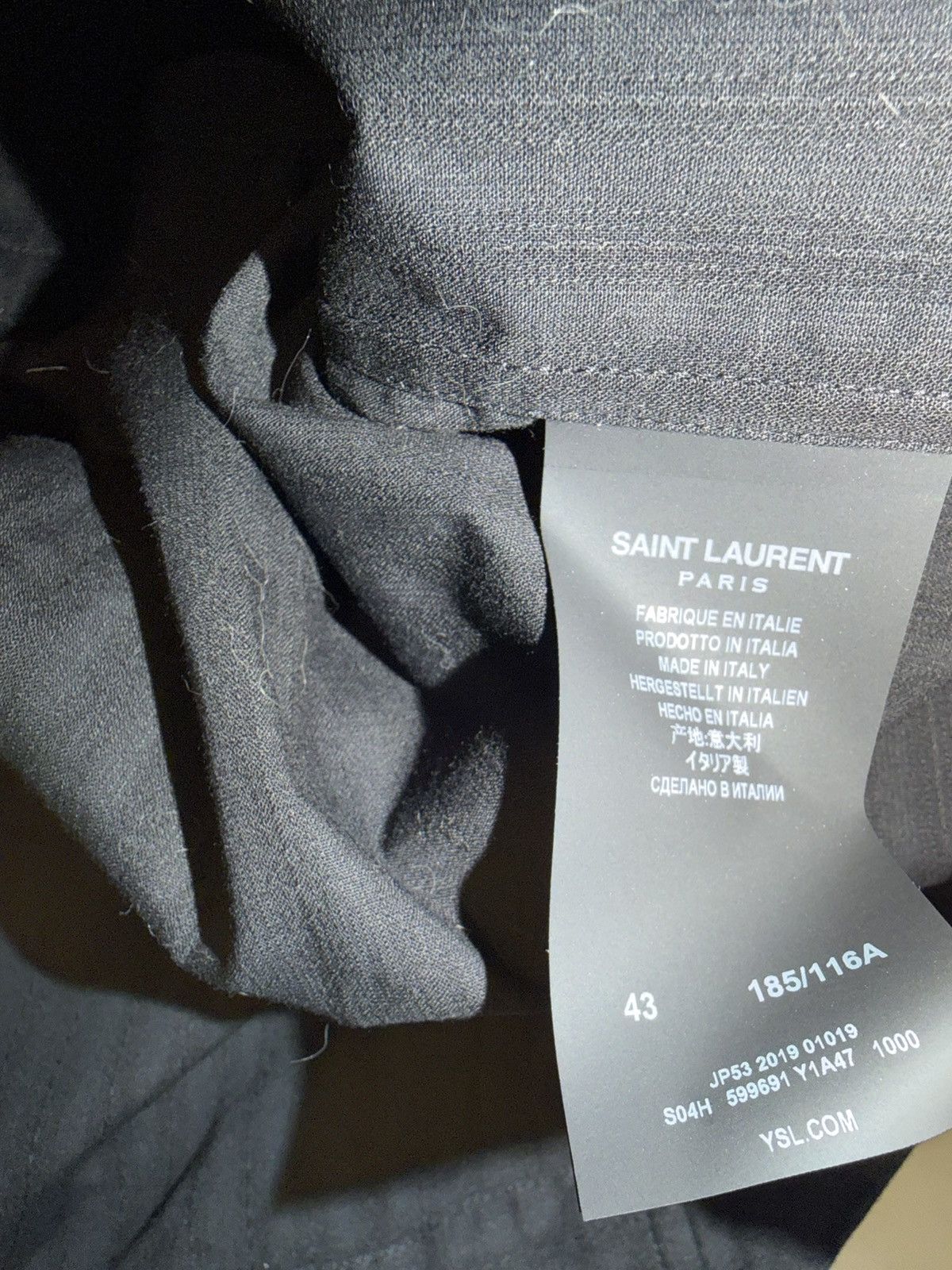 Saint Laurent Paris Saint Laurent mens embroidered shirt. 43/17/XL. $1790 Size US XL / EU 56 / 4 - 3 Thumbnail