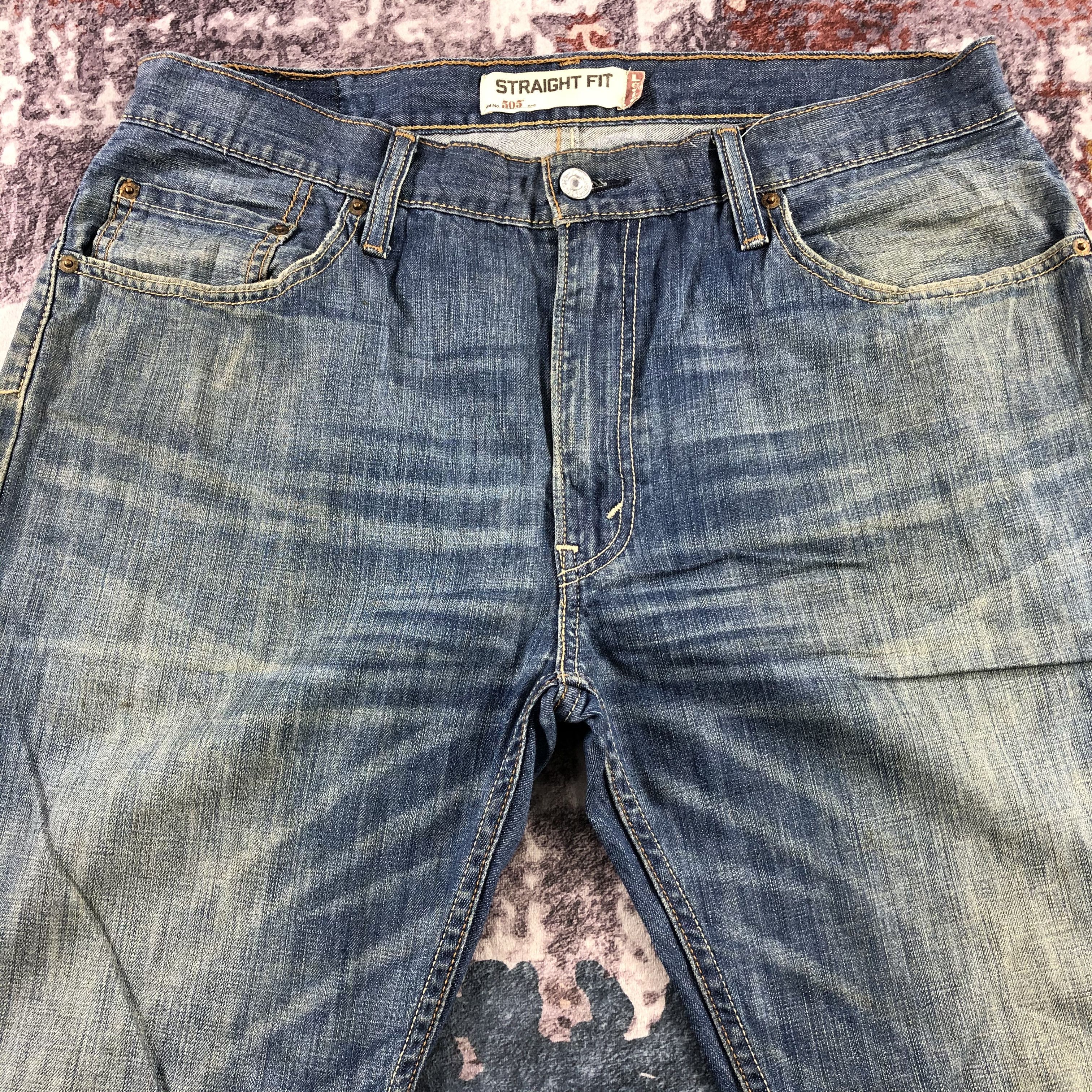 Levi's × Vintage Vintage Blue Wash Levis 505 Jeans-JM3153 Size US 37 - 3 Thumbnail