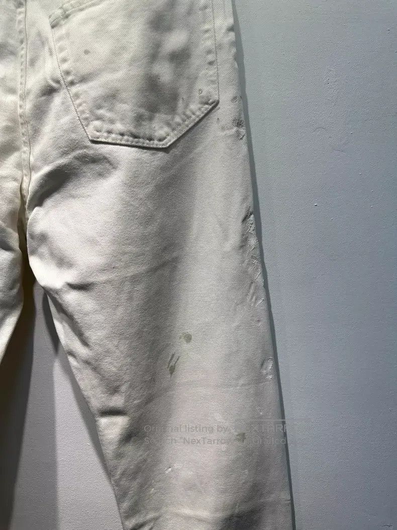 Helmut Lang HELMUT LANG White Paint Splatter Denim Pants Size US 32 / EU 48 - 6 Thumbnail