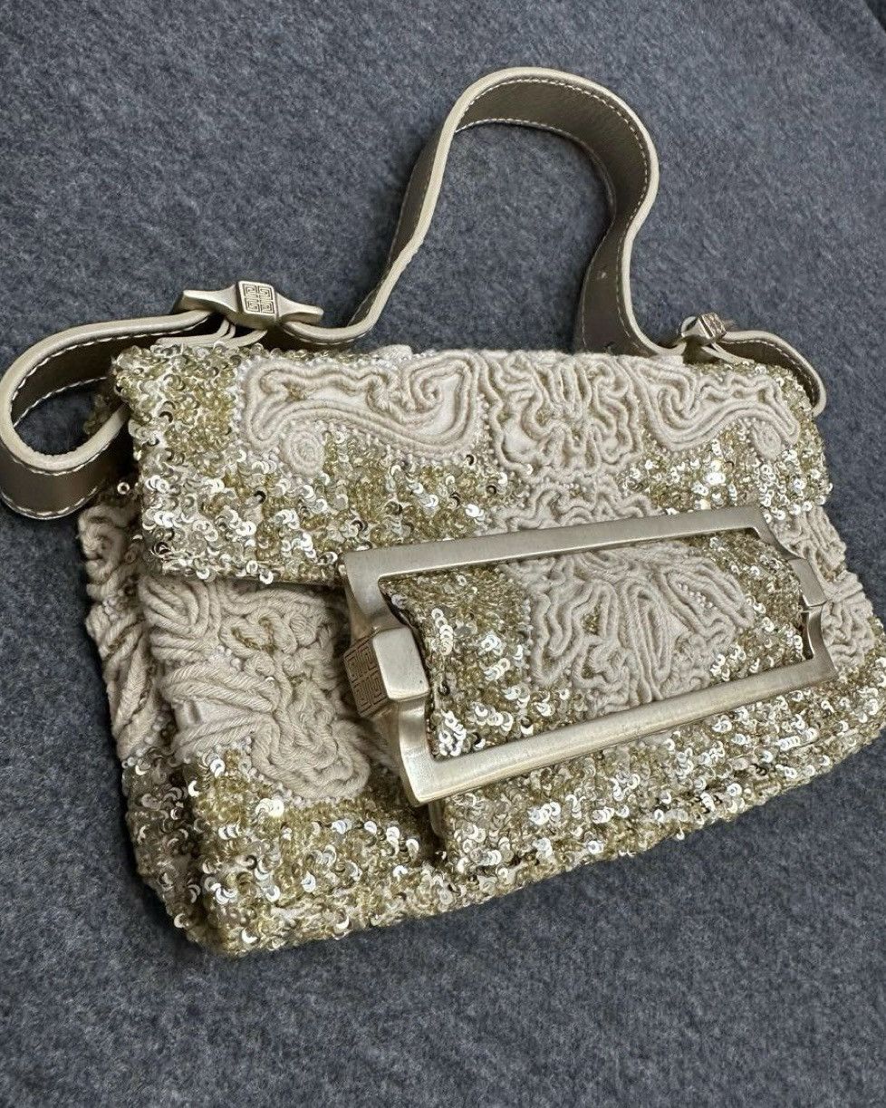 Givenchy Givenchy gold Vintage clutch with embroidery Size ONE SIZE - 3 Thumbnail