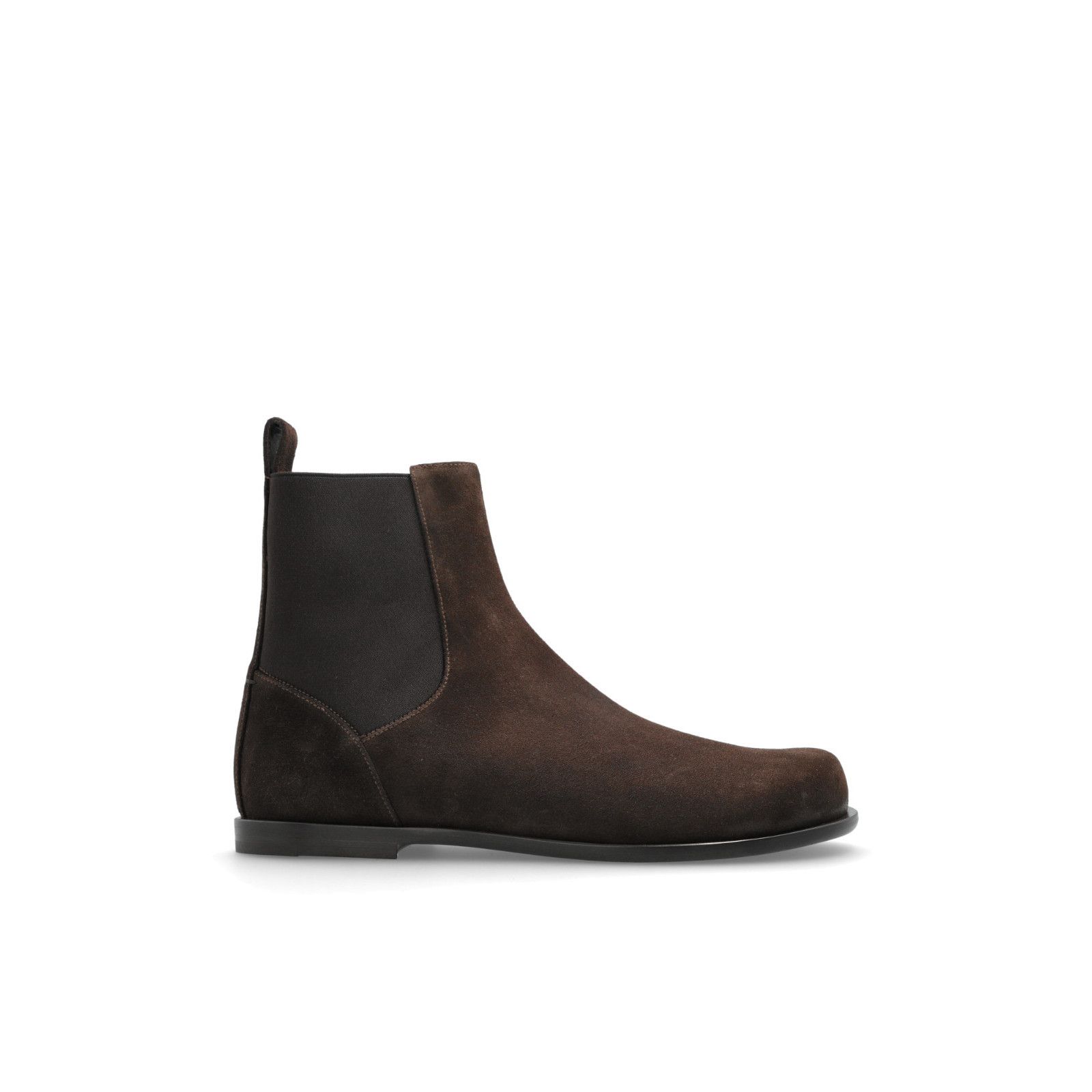 FENDI FF Squared Brown Leather Ankle Boots New & Authentic (