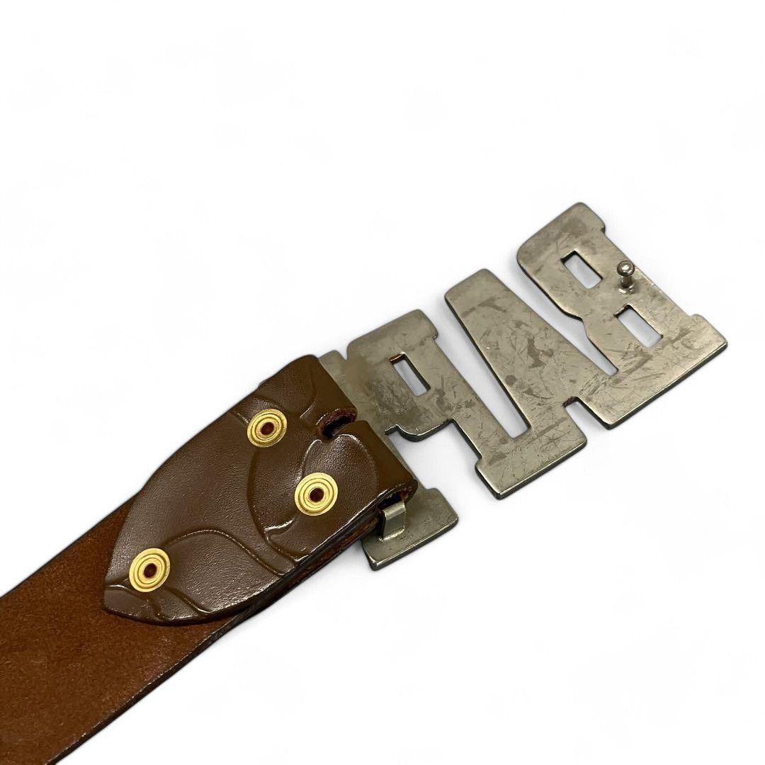 Bape A Bathing Ape (BAPE) - L Embossed Snake Buckle Belt Size ONE SIZE - 10 Thumbnail