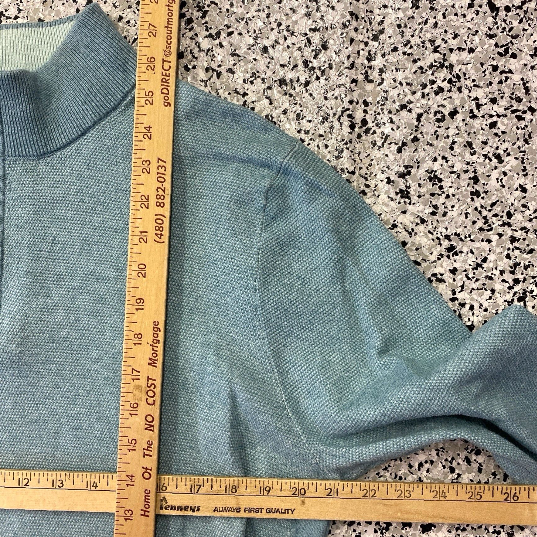 Tommy Bahama Tommy Bahama Island Zone Sweater 1/4 Zip Men L Solid Blue Green Knit Pullover Casual Beach Preppy 90s Golf Hiking Walking Size US L / EU 52-54 / 3 - 3 Thumbnail