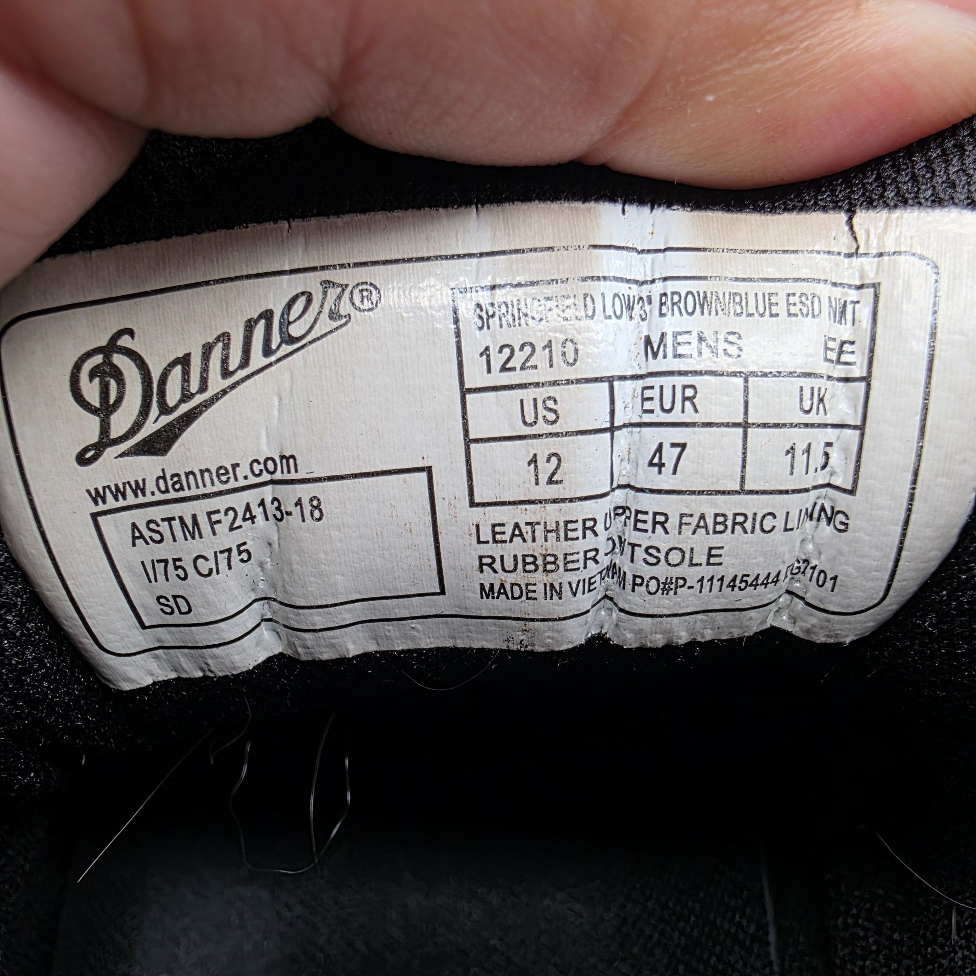 Danner Danner Springfield Low 3 Mens Size 12 Brown Work Shoes Casua Size US 12 / EU 45 - 7 Thumbnail