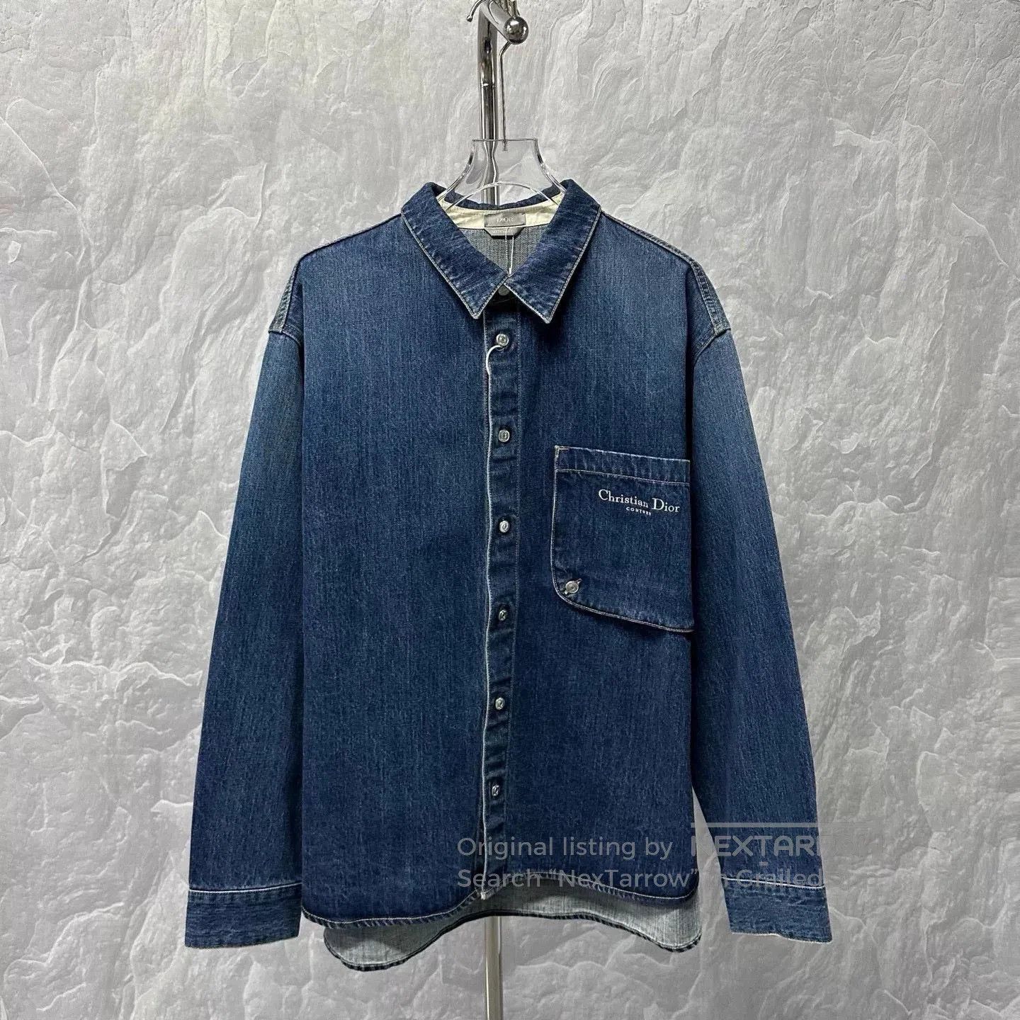Dior dior embroidered denim shirt jacket. Size US L / EU 52-54 / 3 - 1 Thumbnail