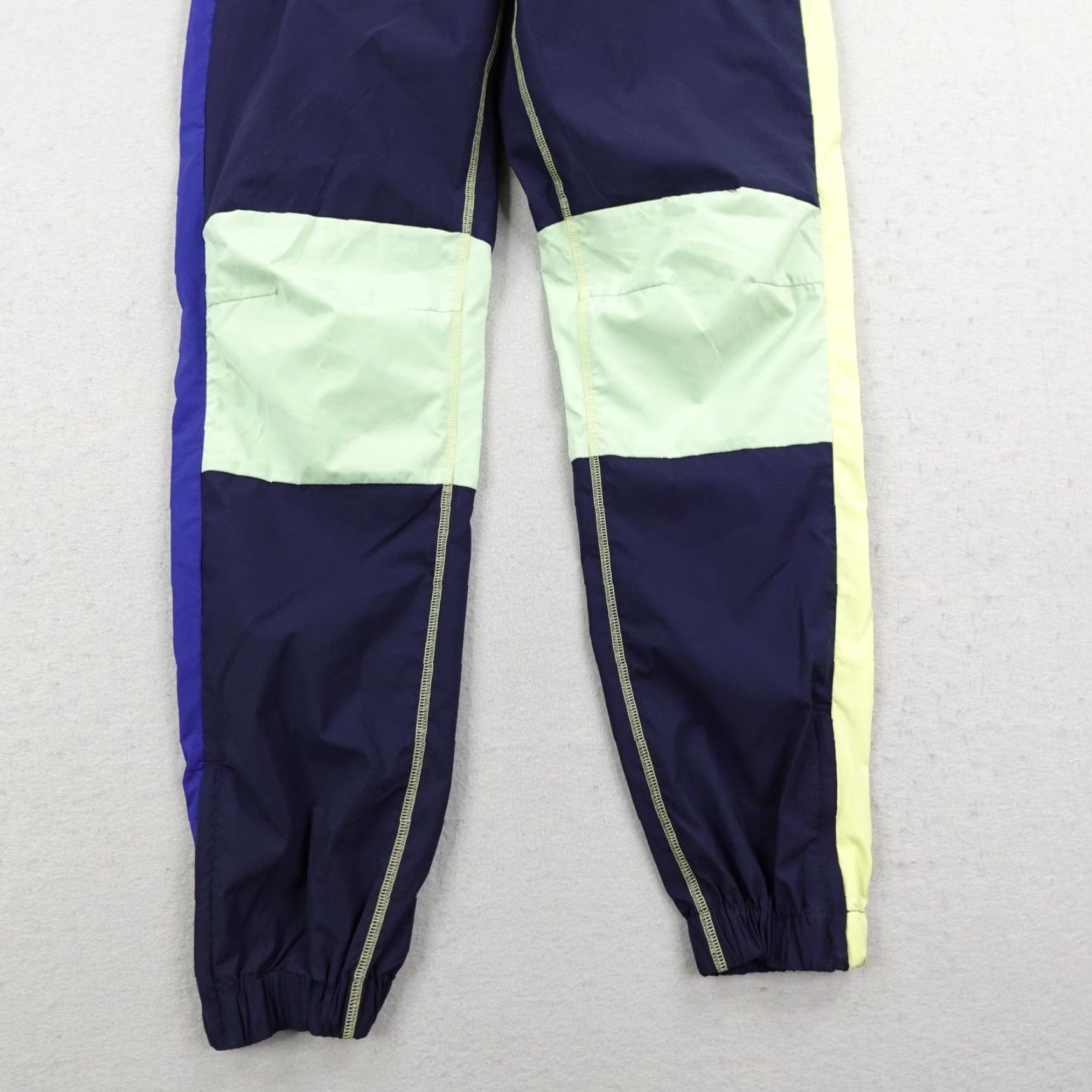Lacoste Lacoste Pants Womens Small 38 Blue Green Colorblock Windbreaker Track Joggers Size 28" / US 6 / IT 42 - 3 Thumbnail