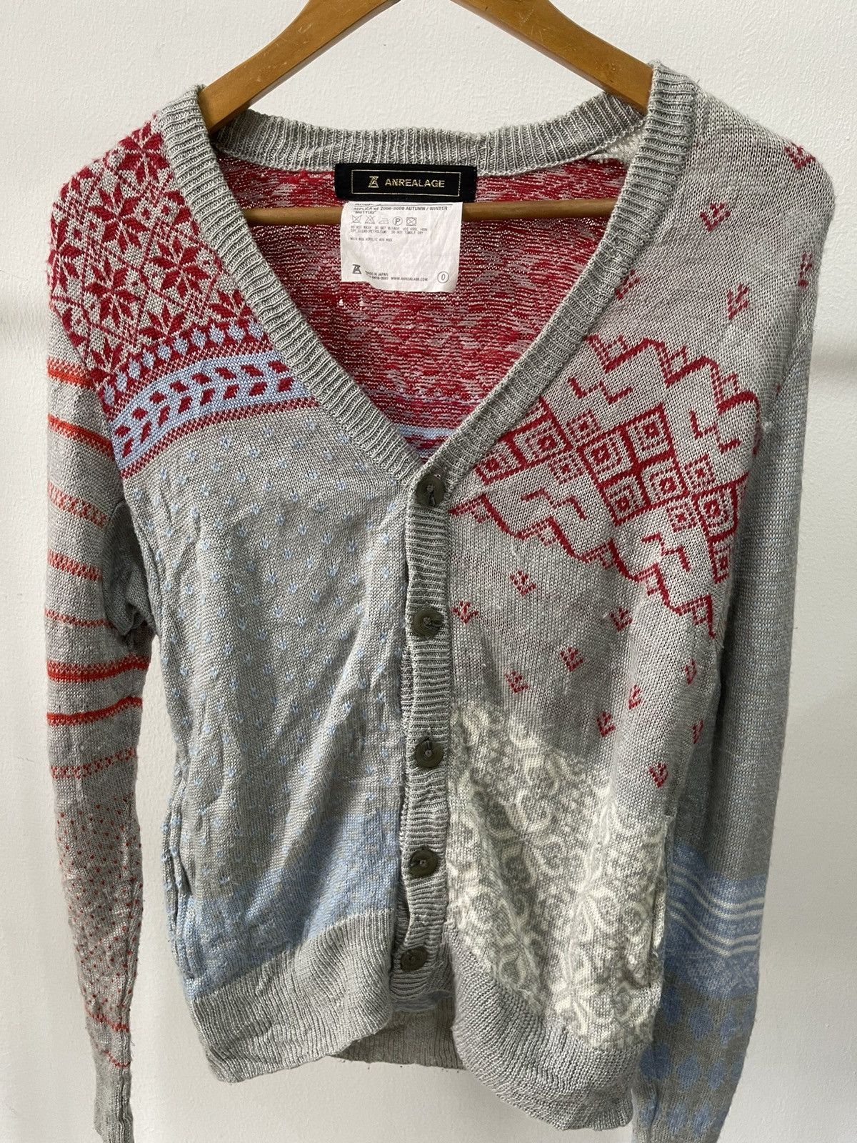 ANREALAGE Replica A/W 2008-2009 'MUTYUU' Cardigan Size US XS / EU 42 / 0 - 4 Thumbnail