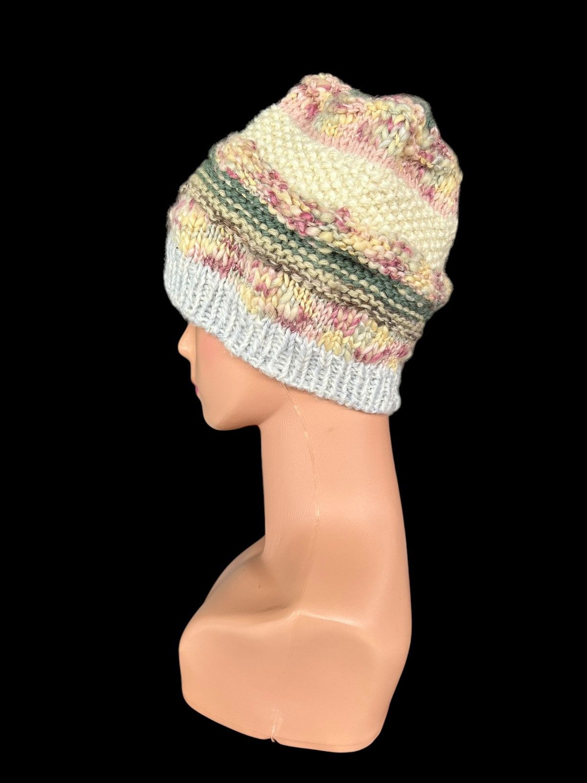 Japanese Brand × Kapital × Vintage Crochet Knitted Handmade Beanie Hats Size ONE SIZE - 2 Thumbnail