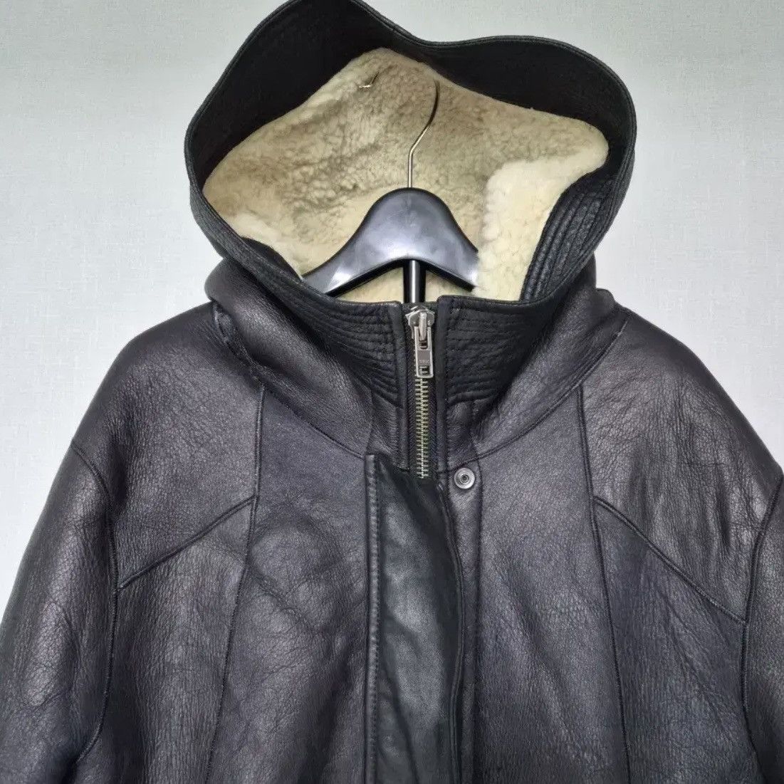 Helmut Lang Helmut Lang Lambskin Sherling Leather Coat Jacket Size US S / EU 44-46 / 1 - 3 Thumbnail