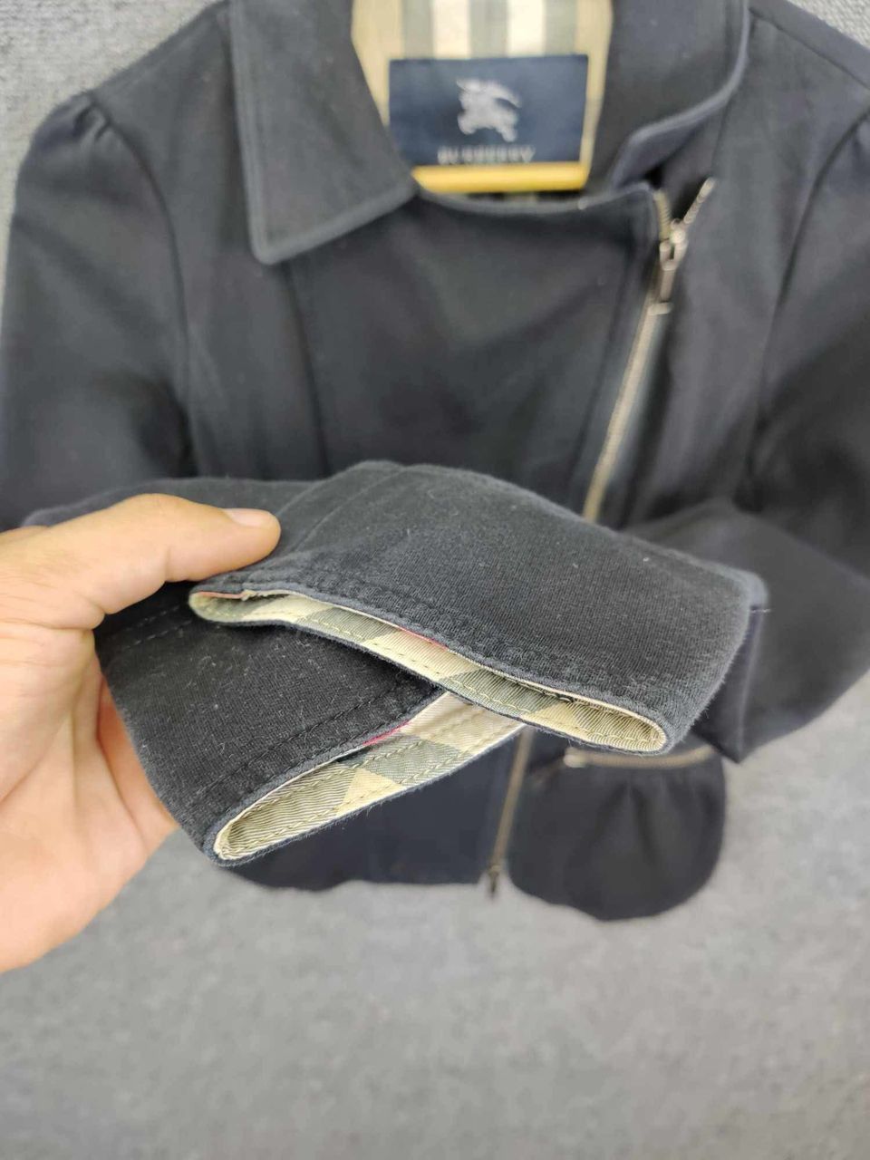 Burberry London Nova Check Bondage Punk Rider Jacket