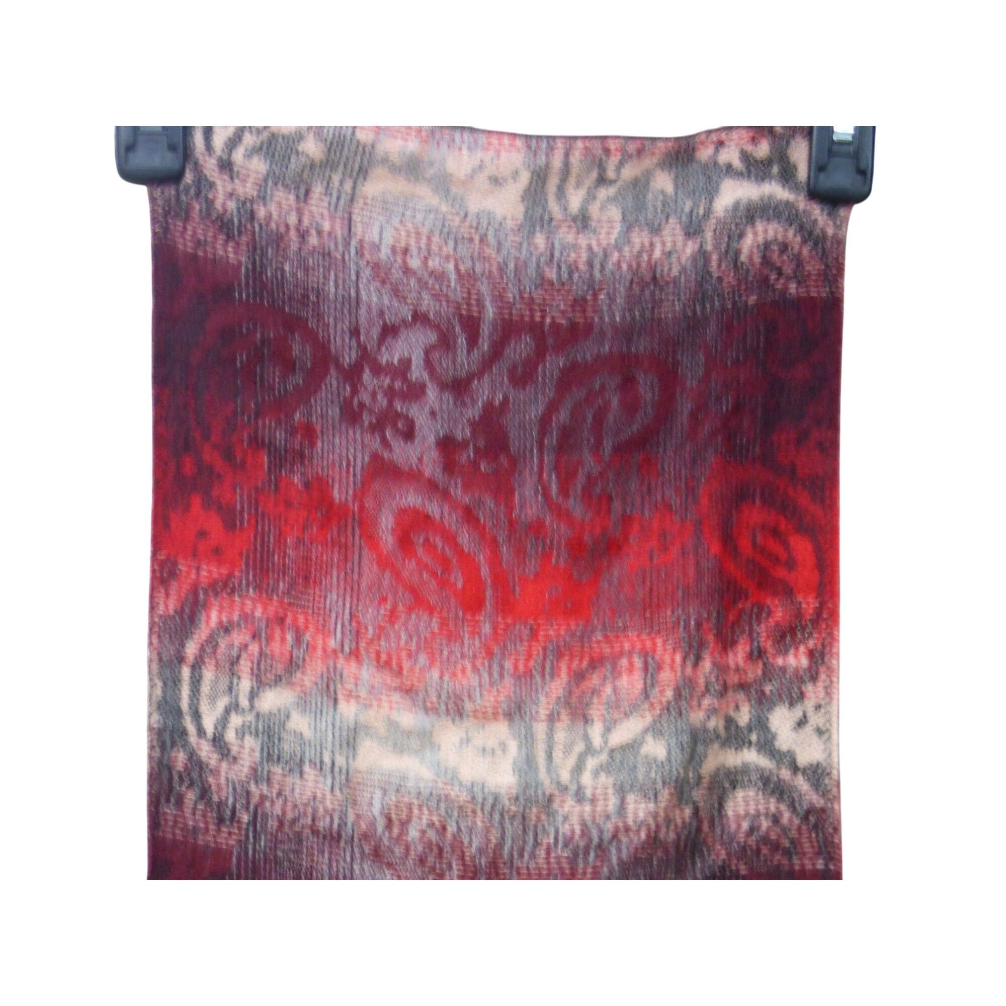 Steve Madden Steve Madden Mid Weight Ombré Paisley Scarf, 11”x 70”, Red-M Size ONE SIZE - 8 Thumbnail