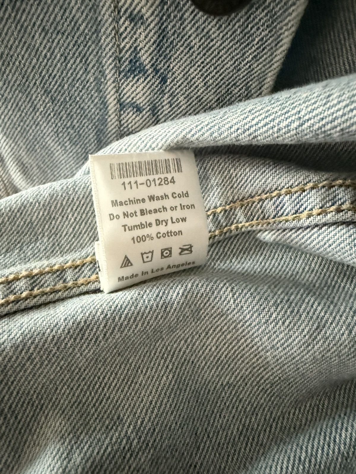 Sp5der SP5DER WEB PRINT VINTAGE DENIM JACKET Size US L / EU 52-54 / 3 - 5 Thumbnail