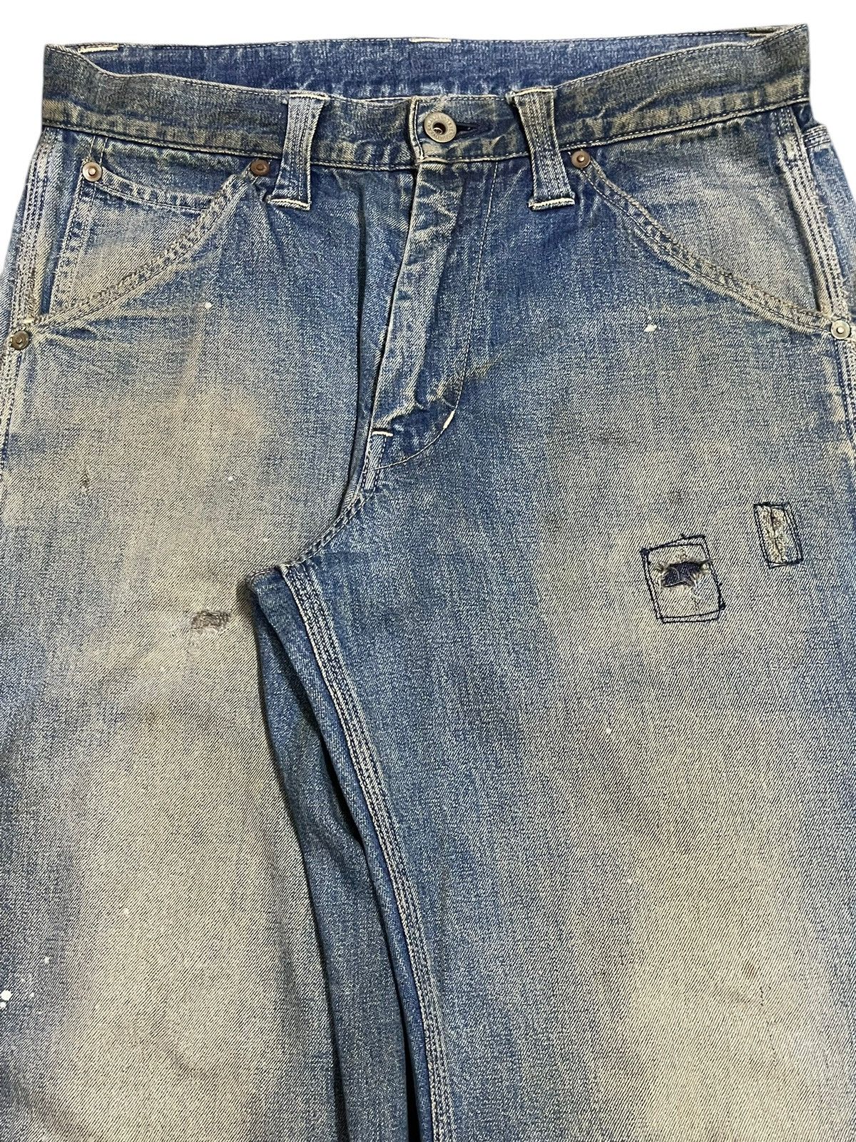 Stevenson Overall Co. Vintage Japan Stevenson Overall Co Mud Wash Carpenter Jeans Size US 30 / EU 46 - 4 Thumbnail
