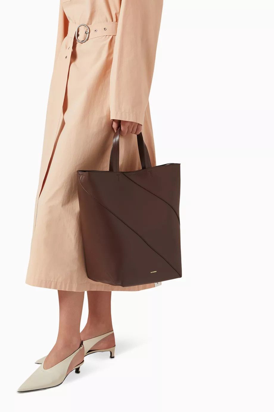 Jil Sander o1w1db10825 Size: OS / Leather Shoulder Bag in Brown Size ONE SIZE - 5 Thumbnail