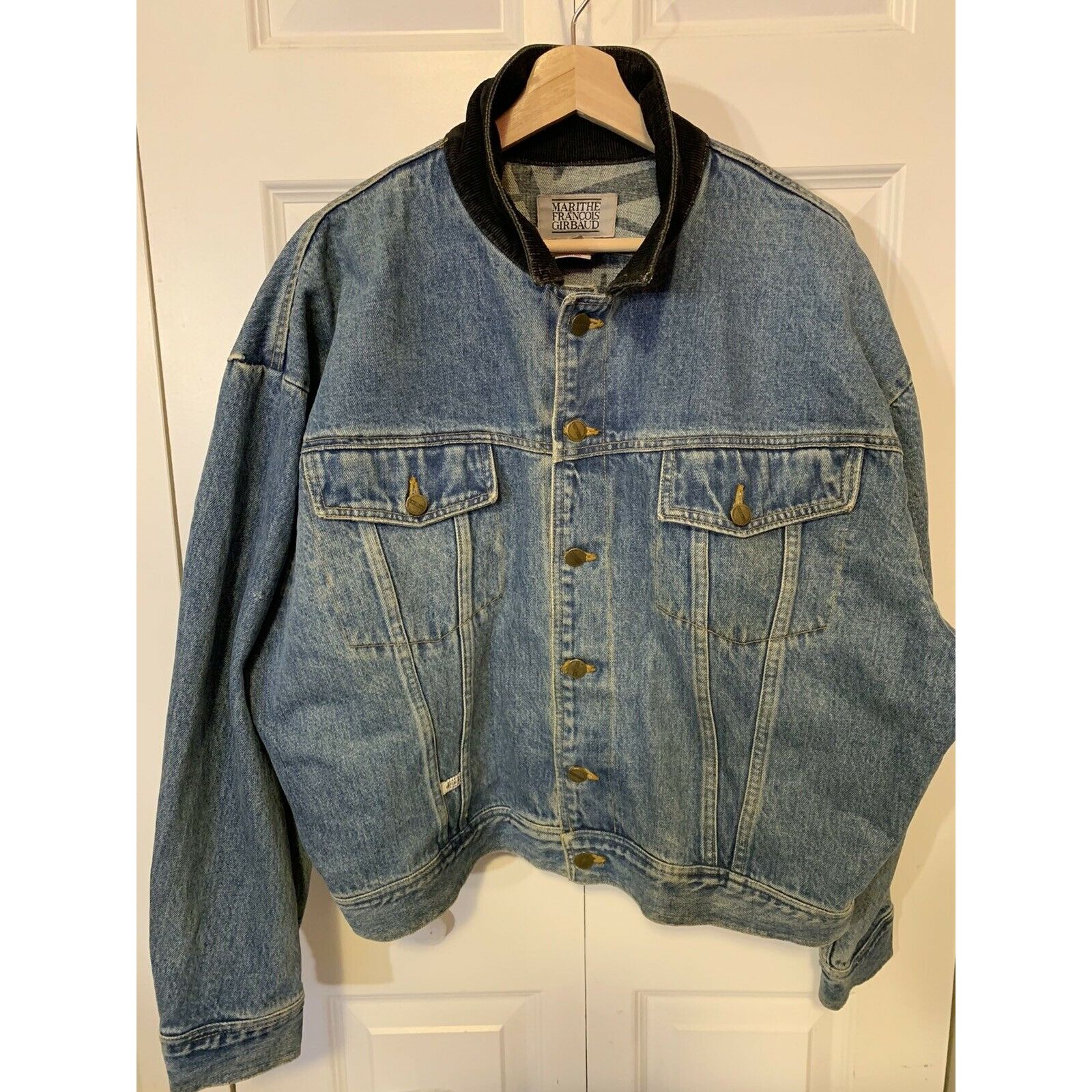 Marithe + Francois Girbaud Vtg Marithe Francois Girbaud Blue Denim TruckerJean Jacket S Size US S / EU 44-46 / 1 - 5 Thumbnail