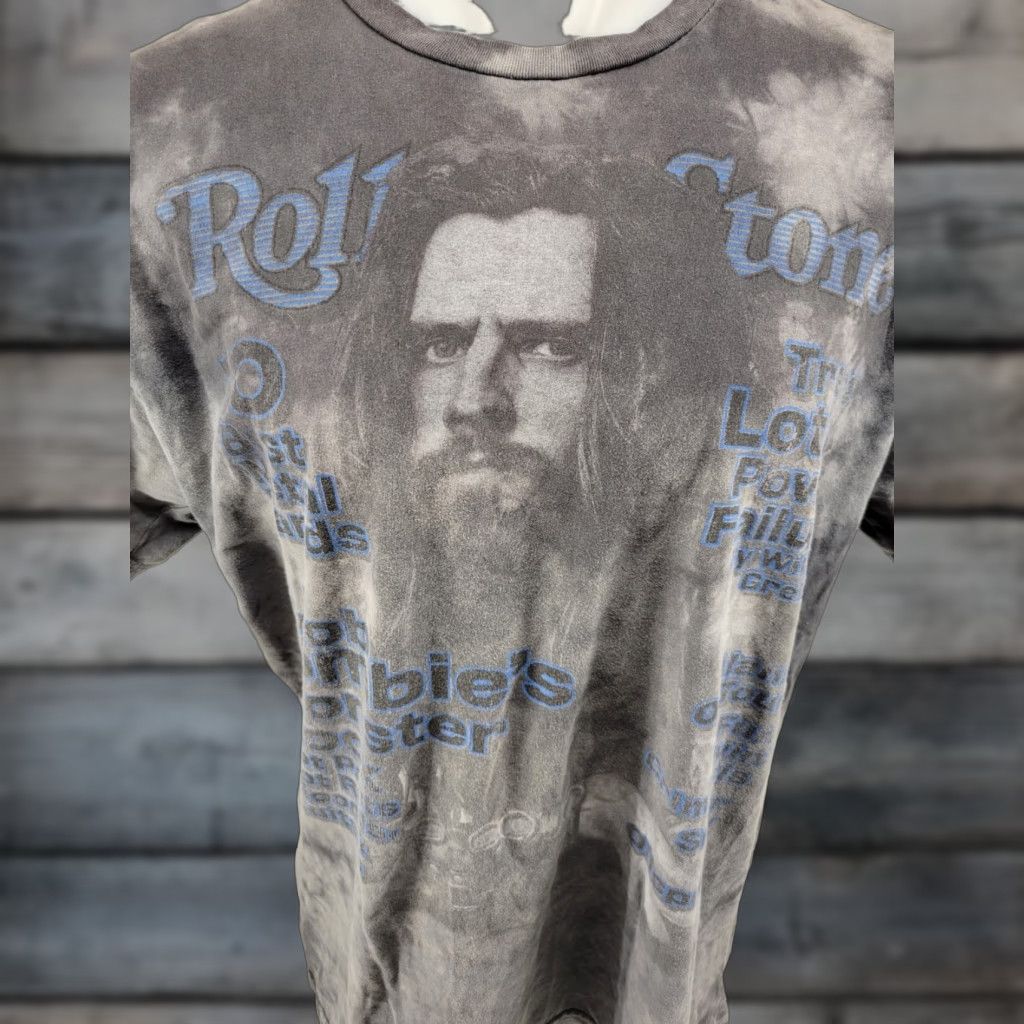 Vintage Rolling Stones Rob Zombie Shirt XL Gray Mens Short Sleeve T-Shirt Size US XL / EU 56 / 4 - 1 Thumbnail