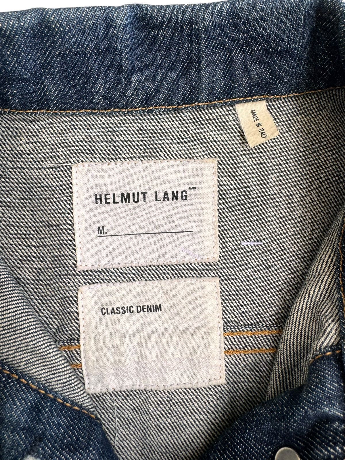 Designer × Helmut Lang Vintage 80s Helmut Lang Classic Denim Trucker jacket Size US XXS / EU 40 - 11 Thumbnail