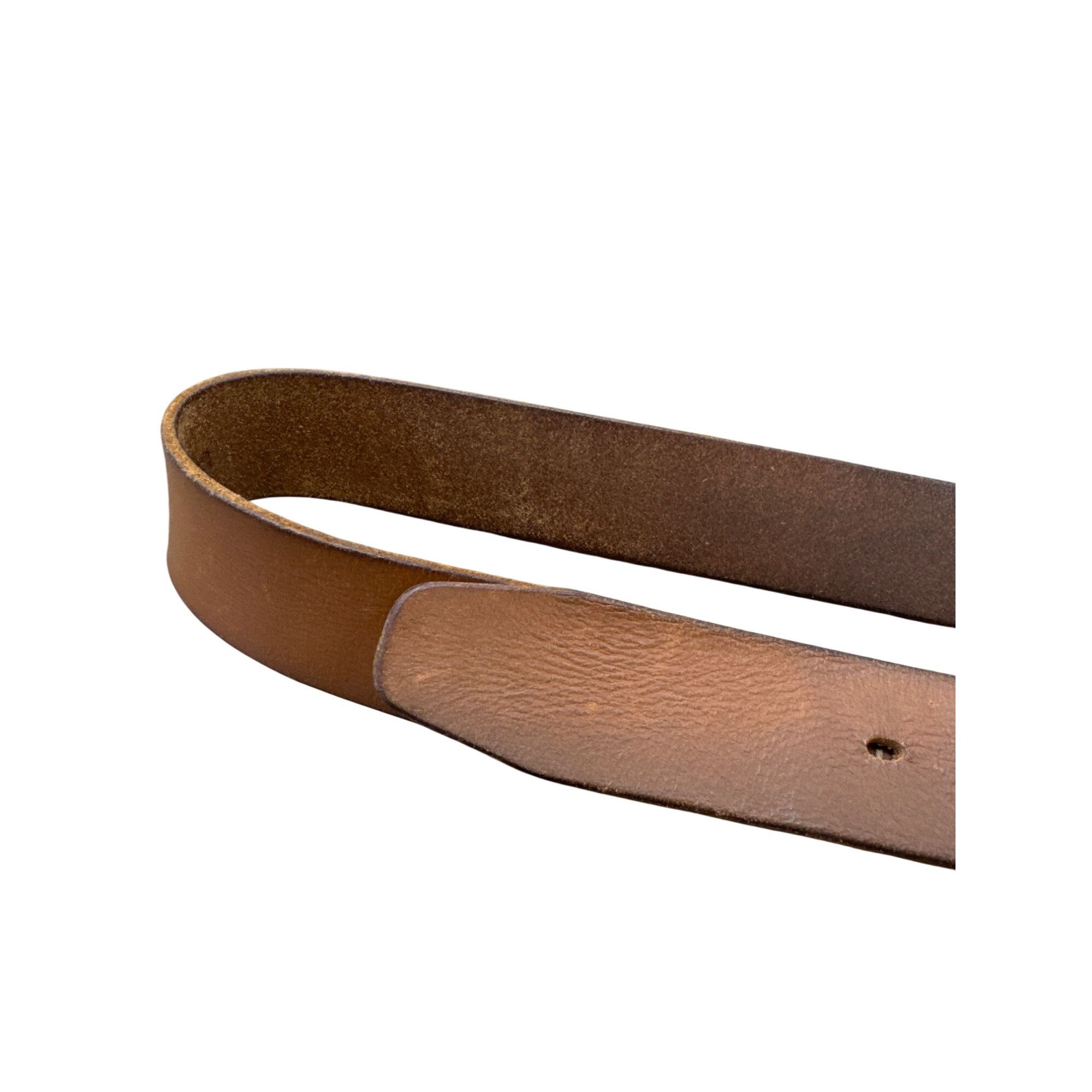 Timberland Timberland Mens Brown Leather Buckle Belt 40x1.5 SKU 6943 Size 40 - 2 Thumbnail