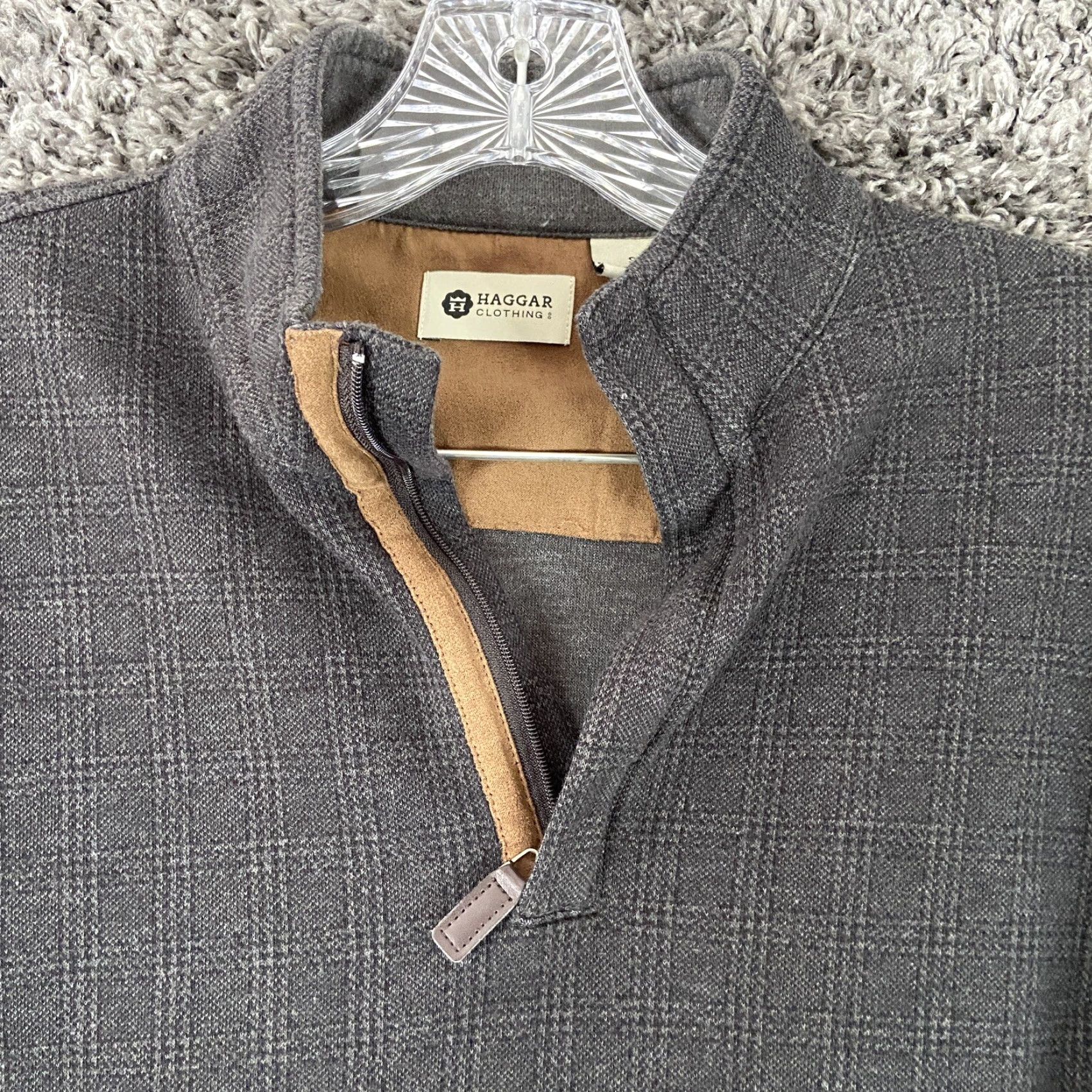 Haggar VINTAGE Haggar Men Quarter Zip Pullover Sweatshirt Sweatshirt Gray S Long Sleeve Mens Small Crewneck? Size US S / EU 44-46 / 1 - 5 Thumbnail