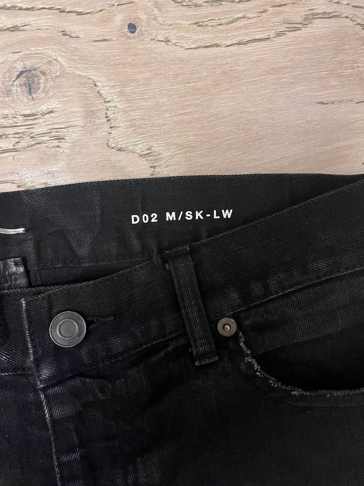Saint Laurent Paris slp black crash denim hedi slimane Size US 32 / EU 48 - 3 Thumbnail