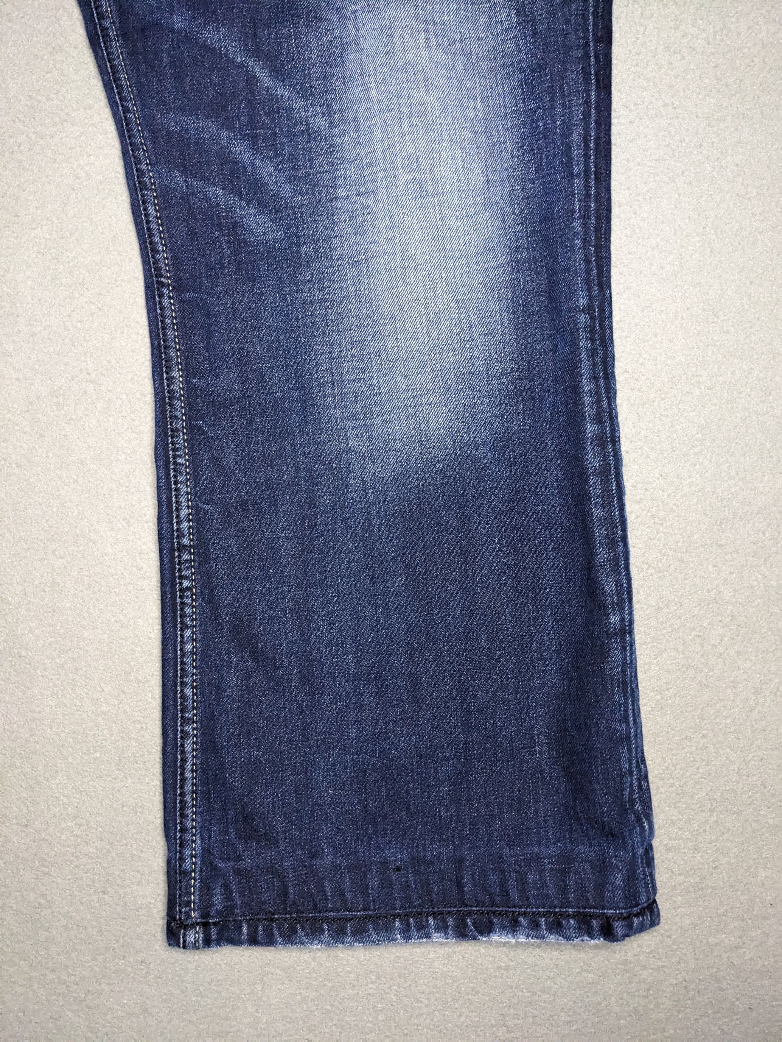 Diesel Diesel Zathan Jeans Mens 42x28 Blue Dark Wash Bootcut Italy Size US 42 / EU 58 - 2 Thumbnail