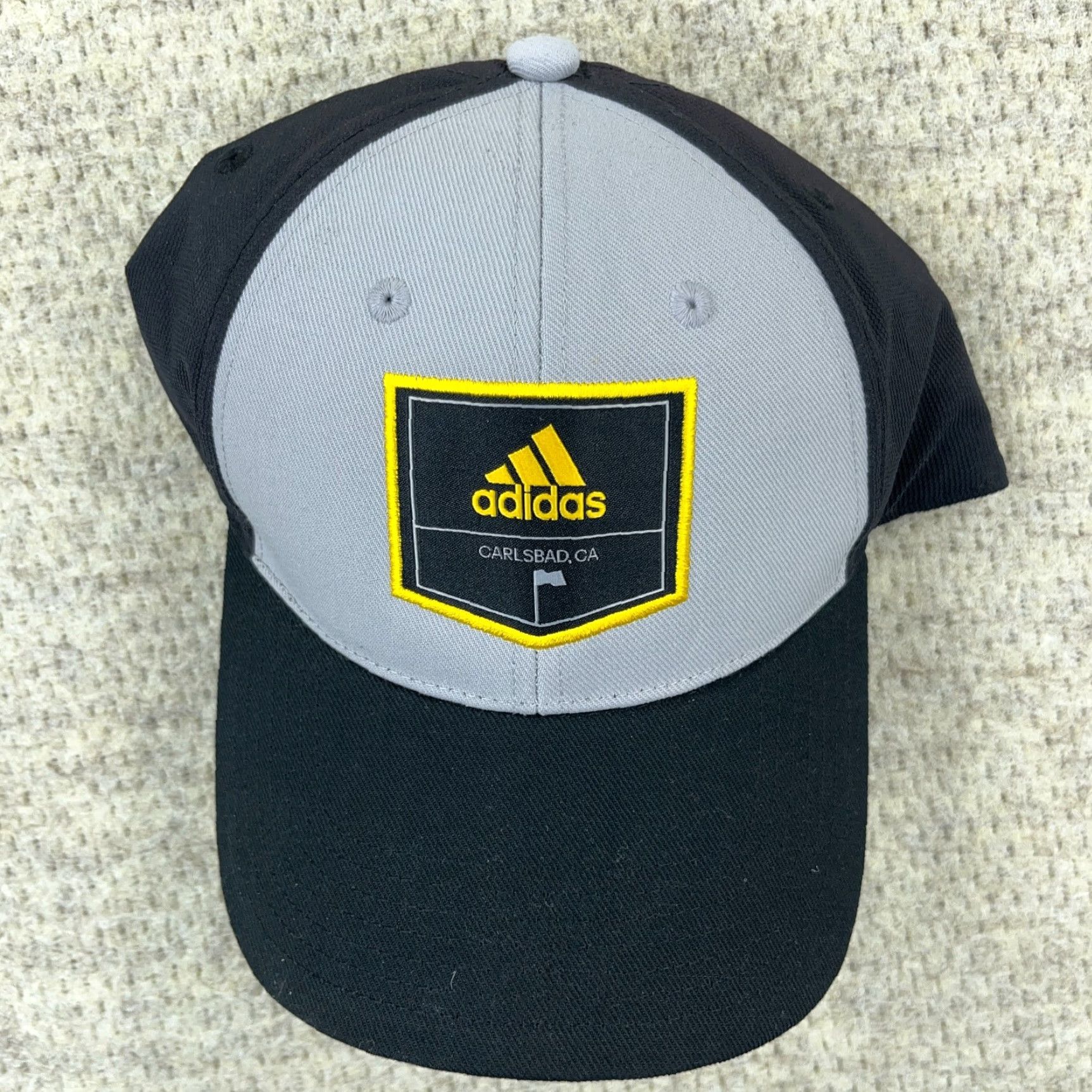Adidas Adidas Hat Cap Baseball Mens One Size Black Gray Carlsbad CA Golf Patch Dad Progressive Logo Outdoor Retro Sports Size ONE SIZE - 3 Thumbnail