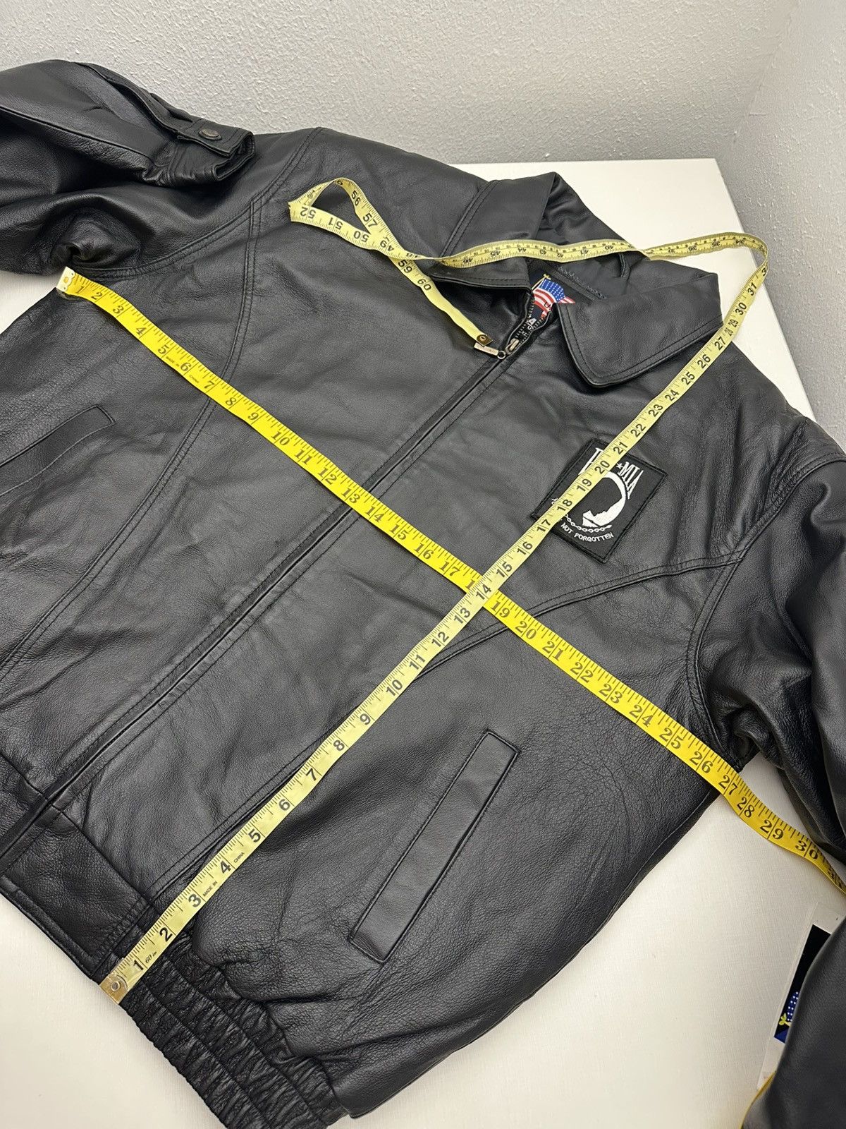 Vintage POW MIA You Are Not Forgotten Leather Jacket Y2K 2005 NWT Size US XL / EU 56 / 4 - 10 Thumbnail