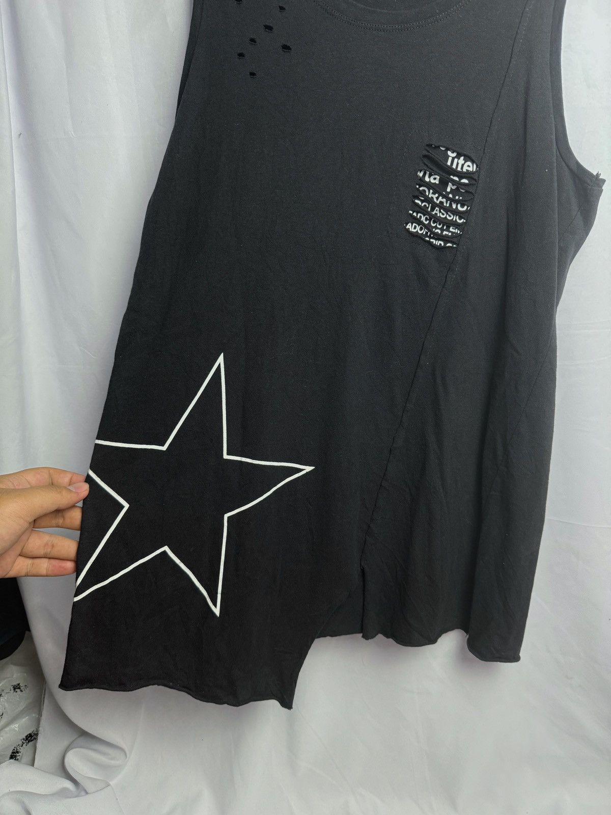 If Six Was Nine × Japanese Brand × Le Grande Bleu (L.G.B.) Tank top flare star poem distressed lgb style Size US M / EU 48-50 / 2 - 2 Thumbnail