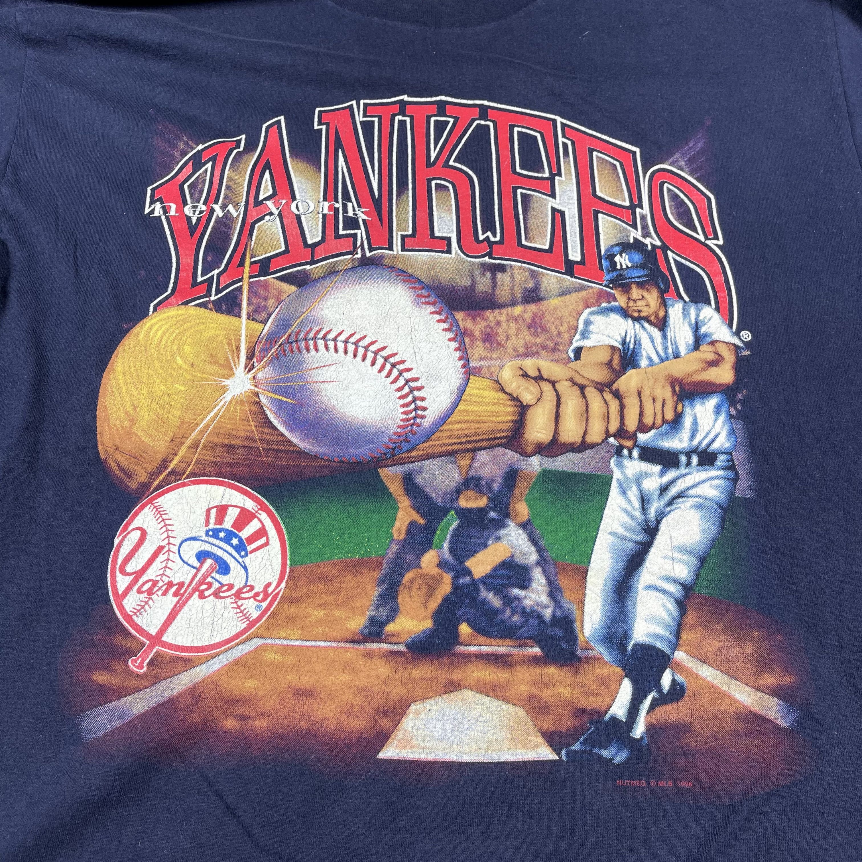 New York Yankees Vintage 90s New York Yankess T-shirt Size US XL / EU 56 / 4 - 3 Thumbnail