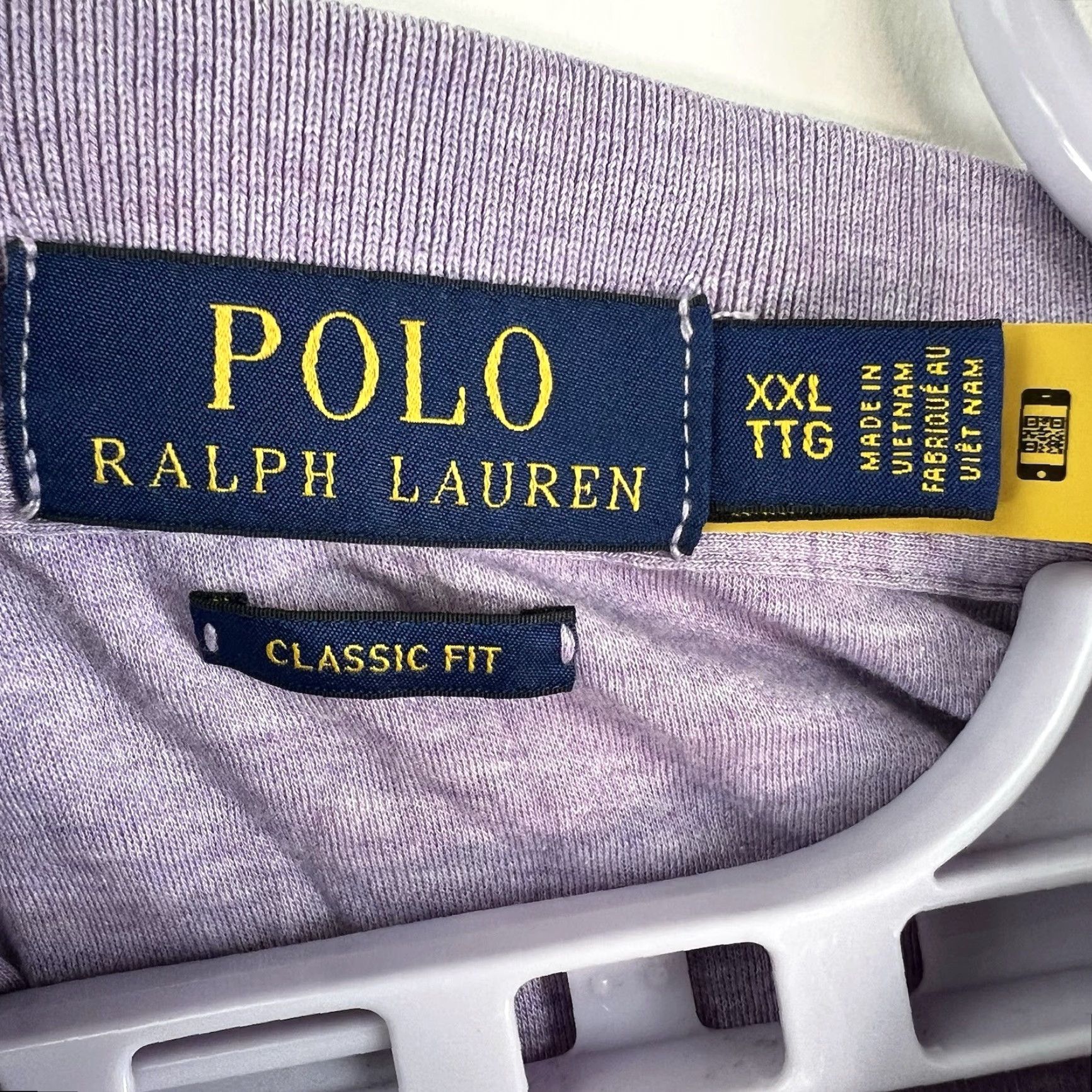 Ralph Lauren Ralph Lauren Polo Shirt Mens 2XL Short Sleeve Classic Fit Purple Cotton Polo Shirt Logo Embroidered Adult Men Sportsman USA 90s Size US XXL / EU 58 / 5 - 5 Thumbnail