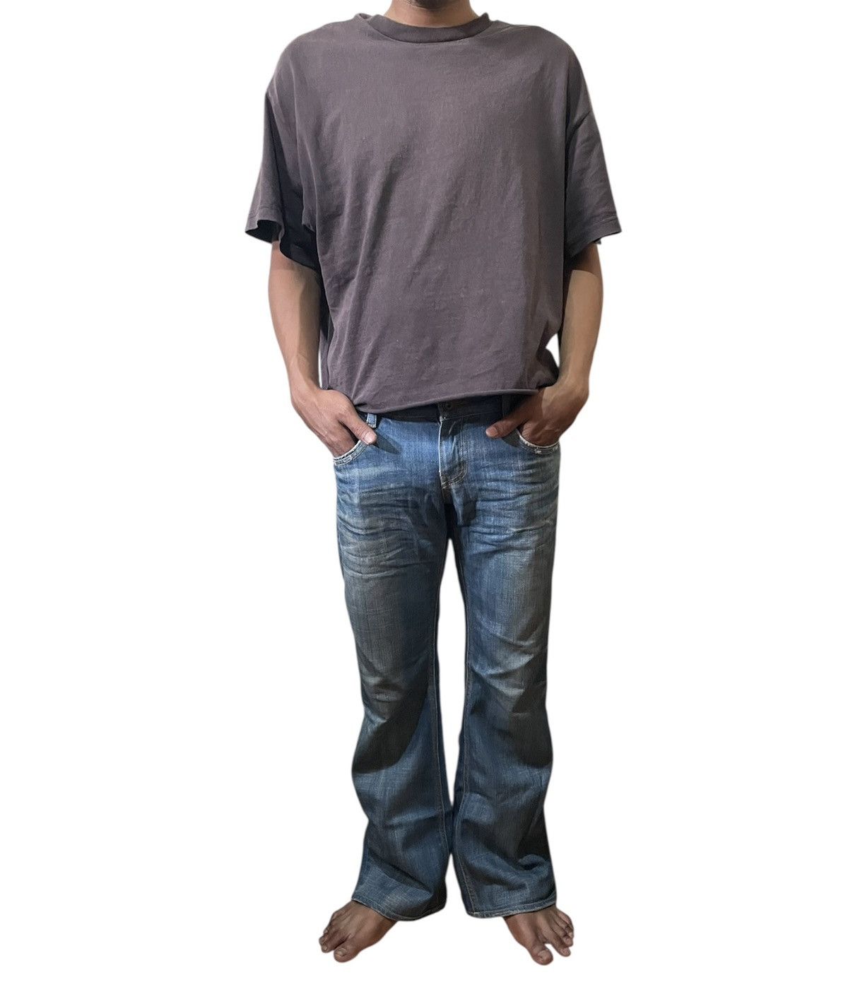 Isamu Katayama Backlash Low rise Discover Blue Denim Pants Size US 29 - 5 Thumbnail