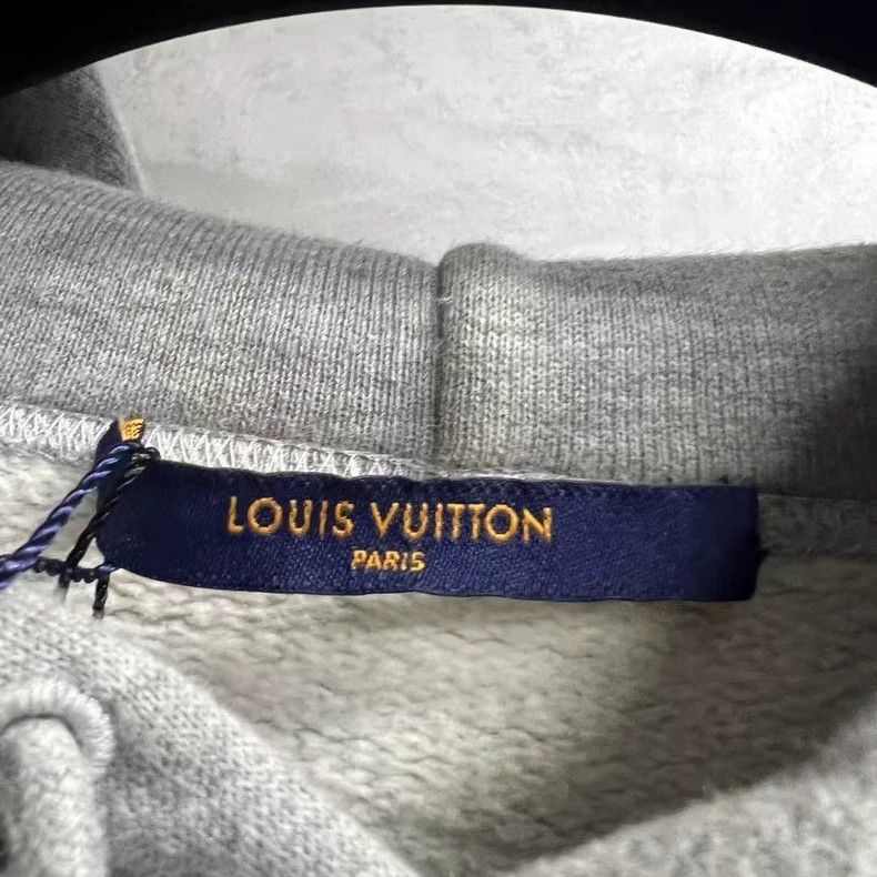 Louis Vuitton Louis Vuitton Louis Vuitton Gray Logo Print Casual Hoodie- Size US XXL / EU 58 / 5 - 2 Thumbnail
