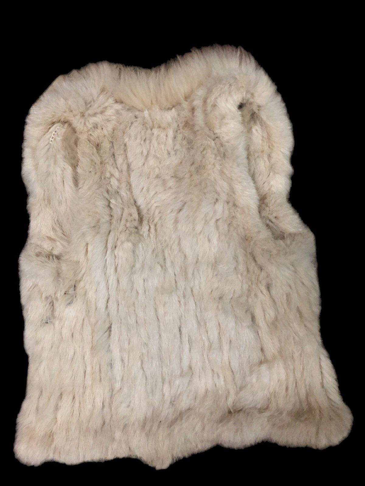 If Six Was Nine × Japanese Brand × Le Grande Bleu (L.G.B.) Goa Rabbit Fur Blend Raccon LGB Inspire Sleeveless Jacket Size XS / US 0-2 / IT 36-38 - 2 Thumbnail