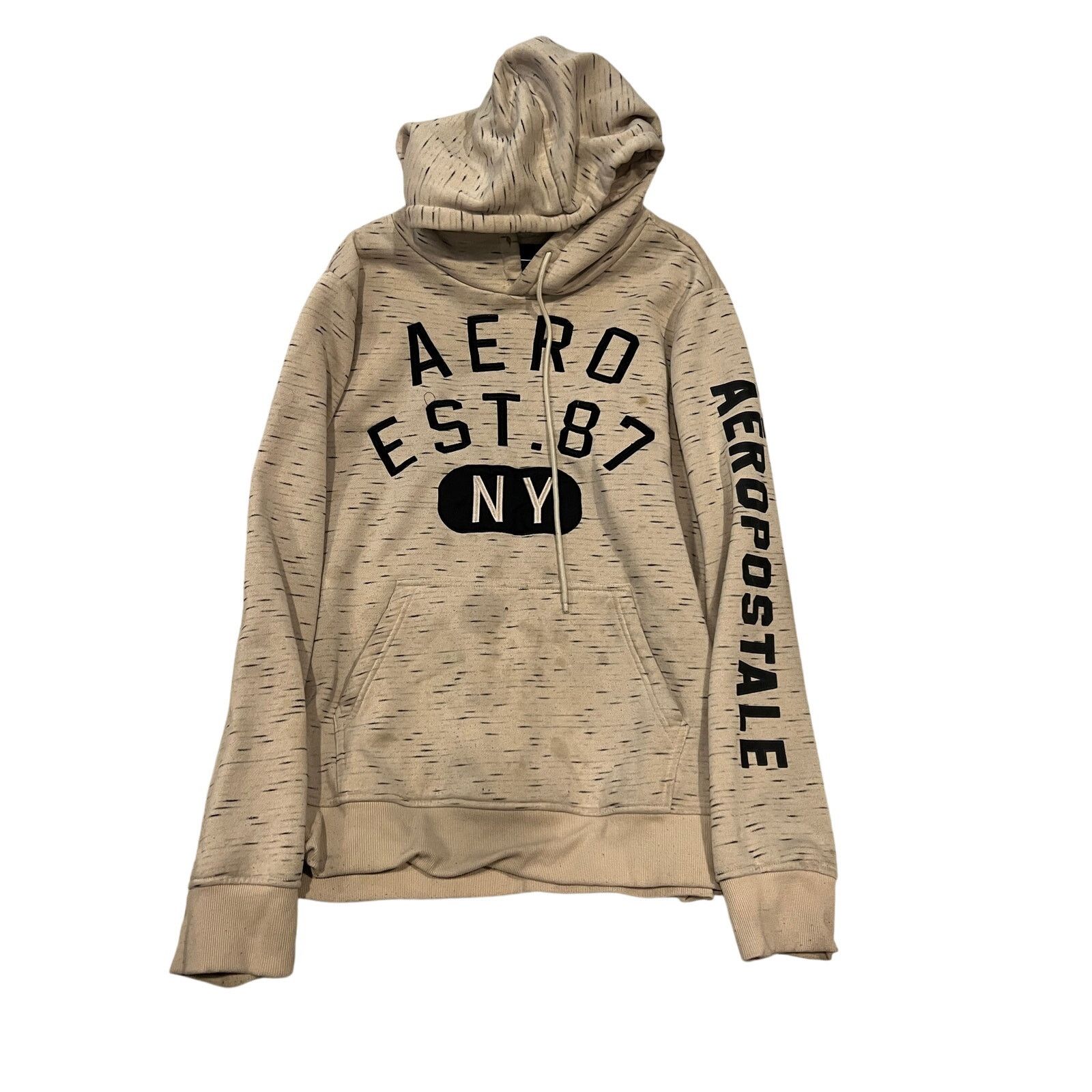 Aeropostale Aeropostale Gray PUllover Hoodie Mens 2XL Size US XXL / EU 58 / 5 - 1 Thumbnail