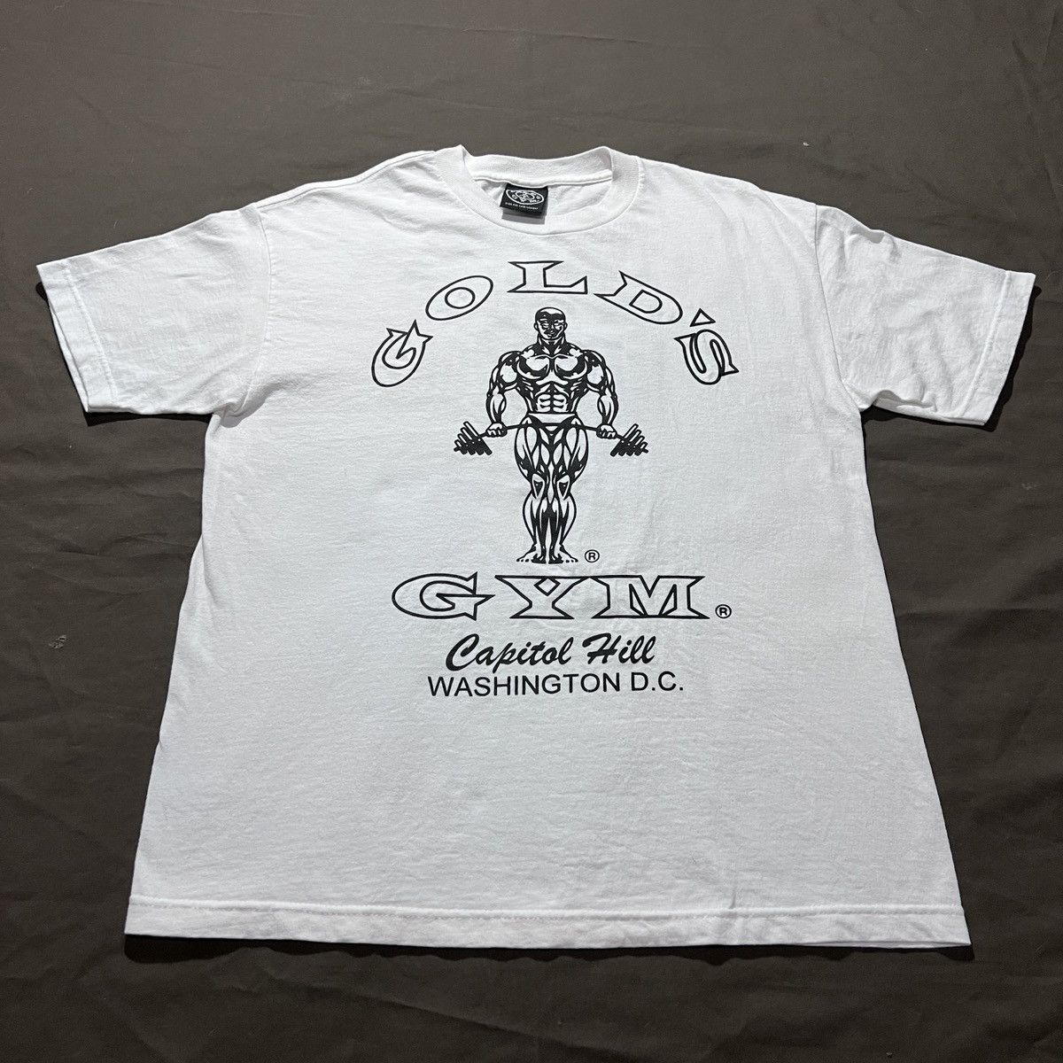 Vintage Vintage Y2K GOLD'S GYM Fitness Promo Tee Size US L / EU 52-54 / 3 - 2 Thumbnail