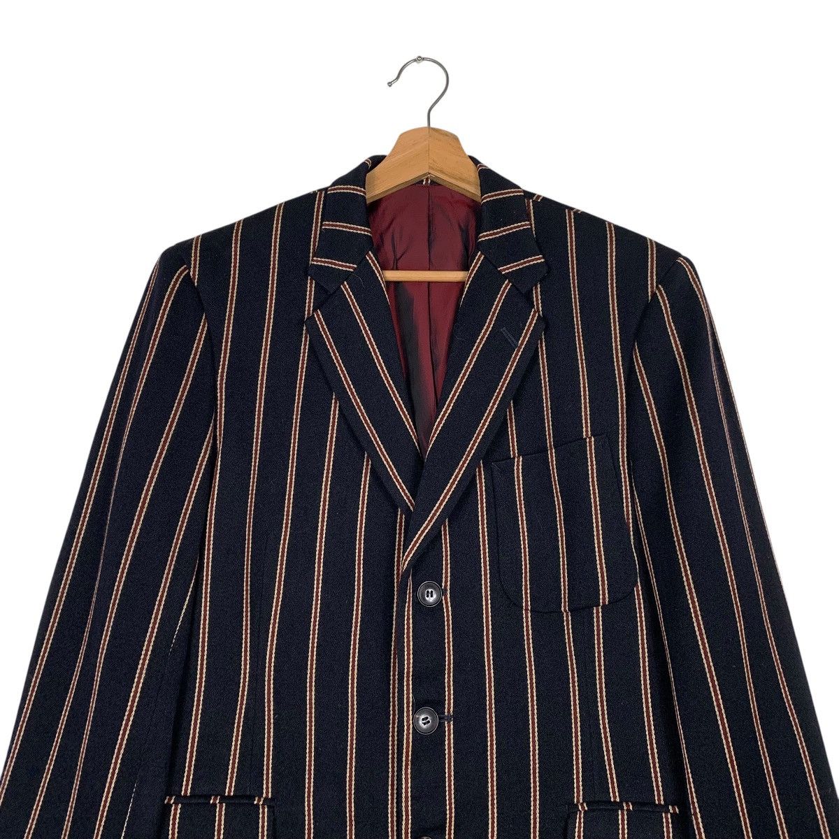 Japanese Brand Rupert By Atsuki Onishi Stripe Casual Jacket Size US M / EU 48-50 / 2 - 2 Thumbnail