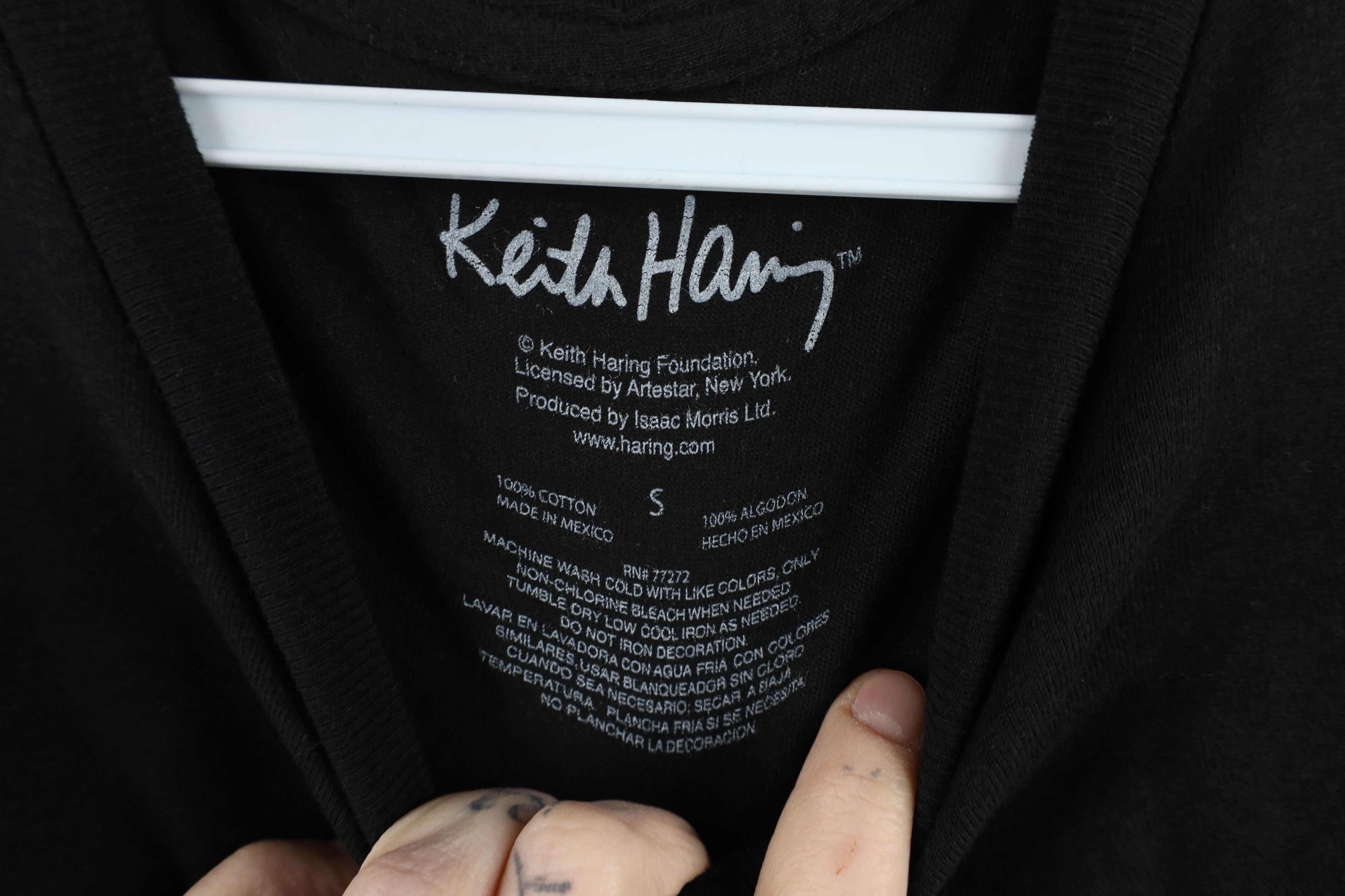 Vintage NOS Retro Y2K Keith Haring Dog Short Sleeve T-Shirt Black Size US S / EU 44-46 / 1 - 7 Thumbnail