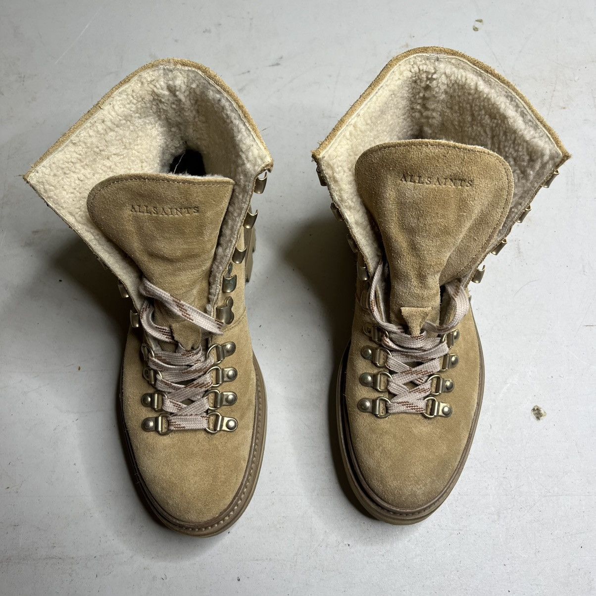 Allsaints AllSaints ‘Wanda’ shearling lace up boot Size US 7 / IT 37 - 4 Thumbnail